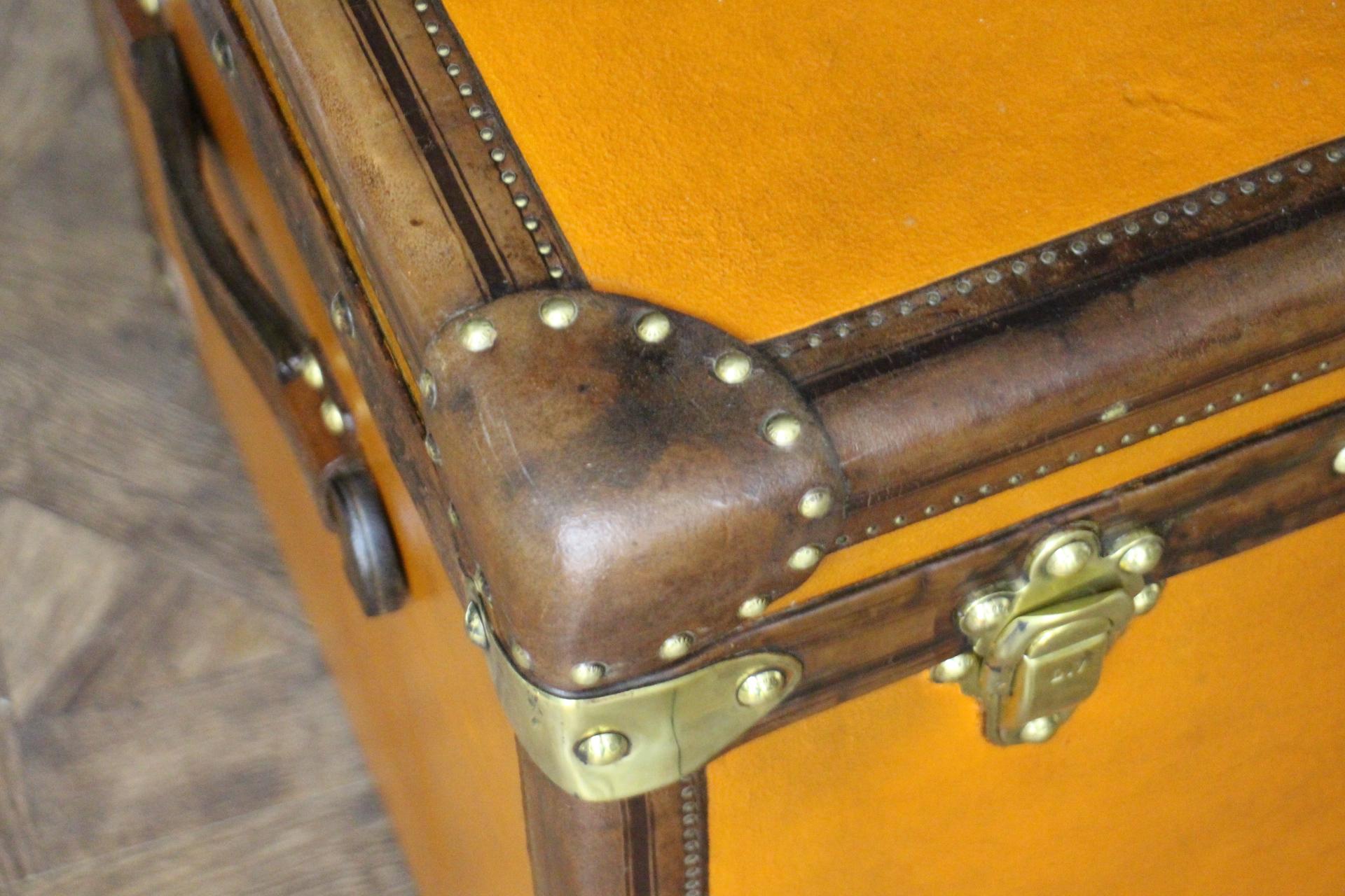 1910s Naranja Louis Vuitton Baúl Vapor, 110 cm Naranja Louis Vuitton Baúl 5