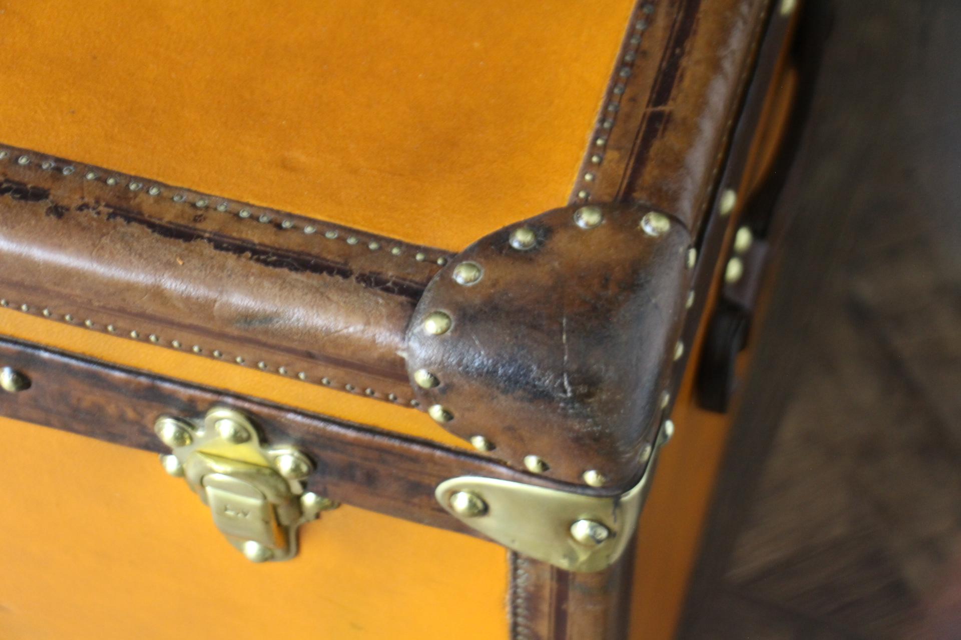 1910s Naranja Louis Vuitton Baúl Vapor, 110 cm Naranja Louis Vuitton Baúl 6