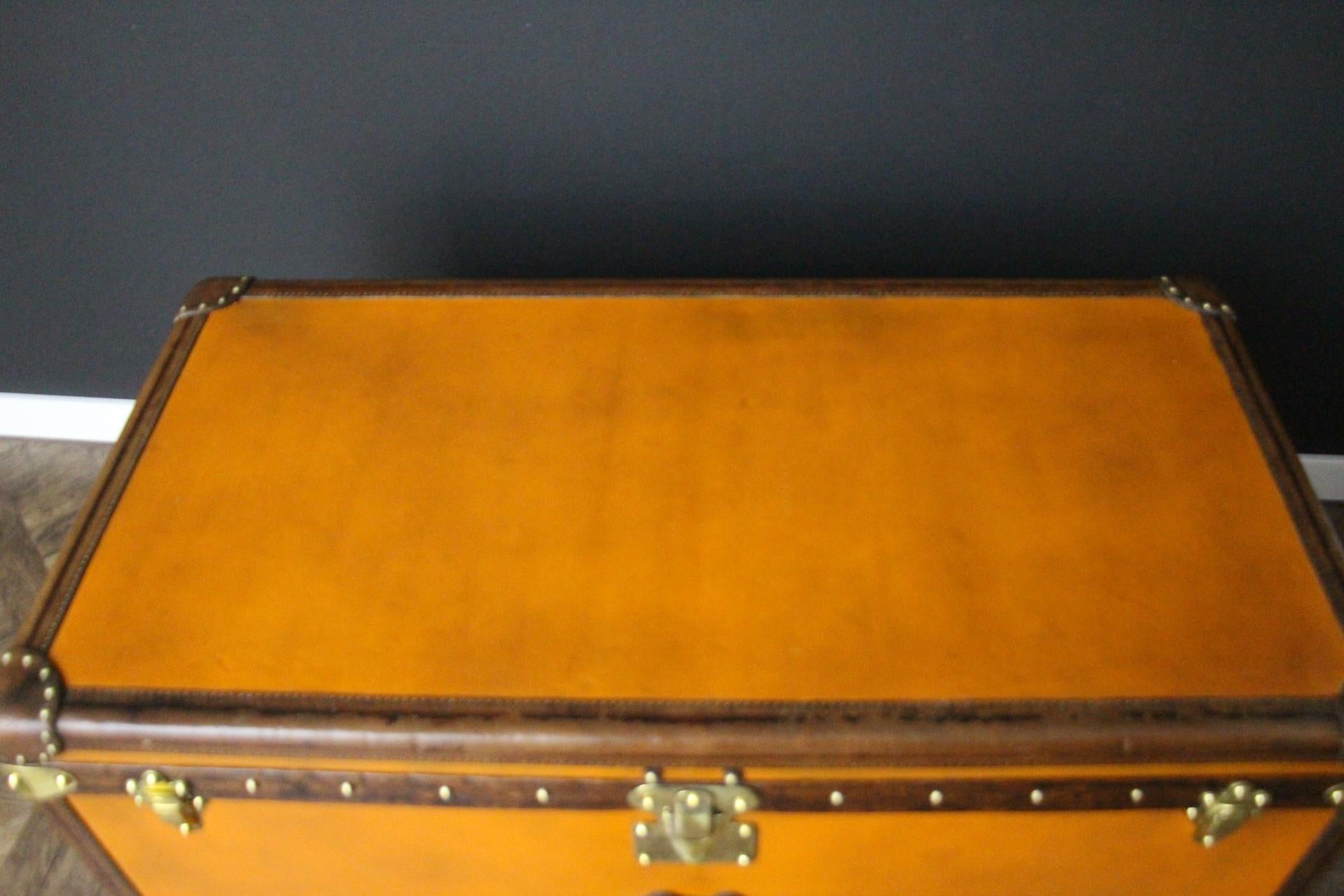 1910s Naranja Louis Vuitton Baúl Vapor, 110 cm Naranja Louis Vuitton Baúl 7