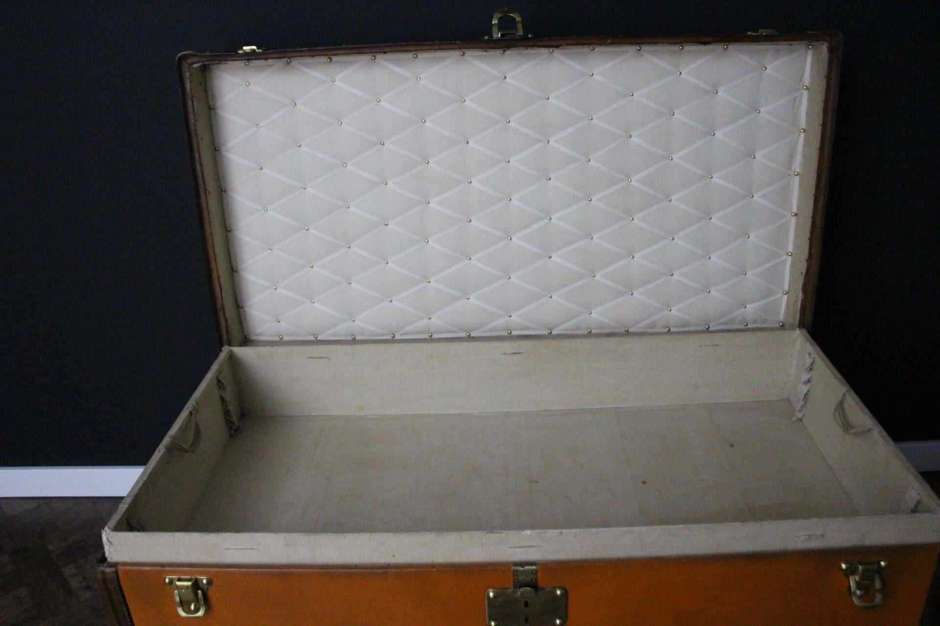 1910s Naranja Louis Vuitton Baúl Vapor, 110 cm Naranja Louis Vuitton Baúl 8