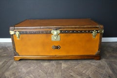 1910s Orange Louis Vuitton Steamer Trunk, 110 cm Orange Louis Vuitton Trunk
