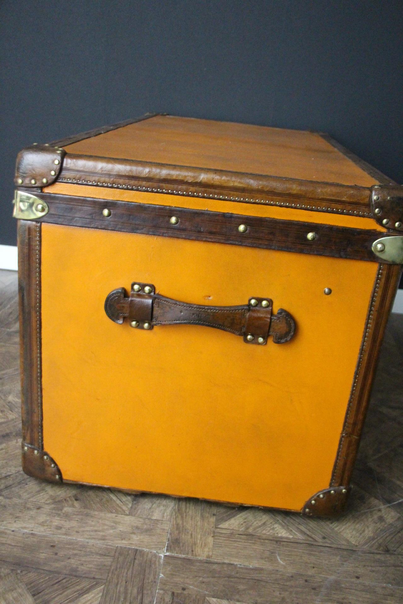 1910s Naranja Louis Vuitton Baúl Vapor, 110 cm Naranja Louis Vuitton Baúl 2