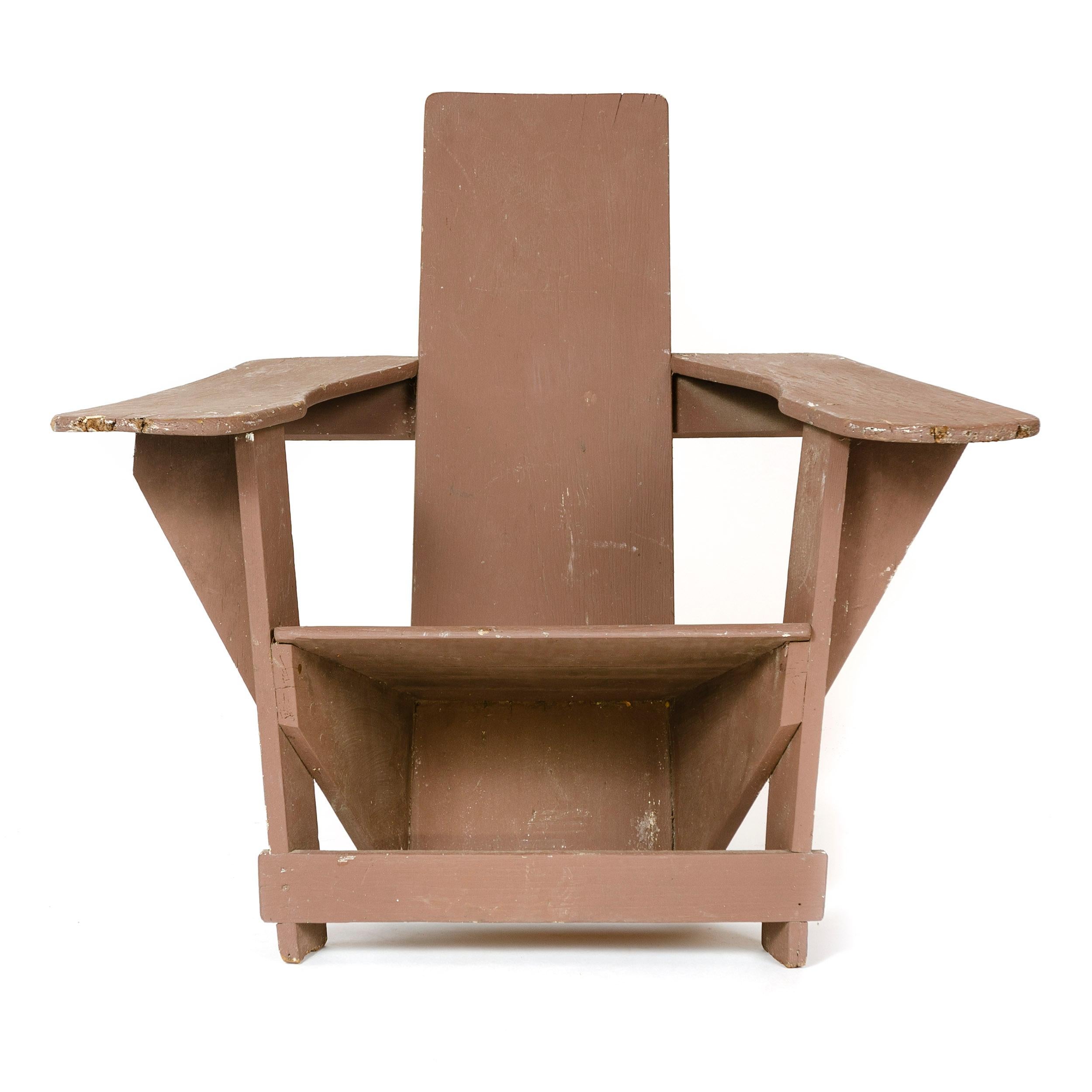 Profoundly innovative and original, the ‘Westport’ Adirondack chair a century after its introduction remains a tribute to the creativity of Americas’ indigenous designers/craftsmen. Named after the rural town in New York state’s Adirondack region