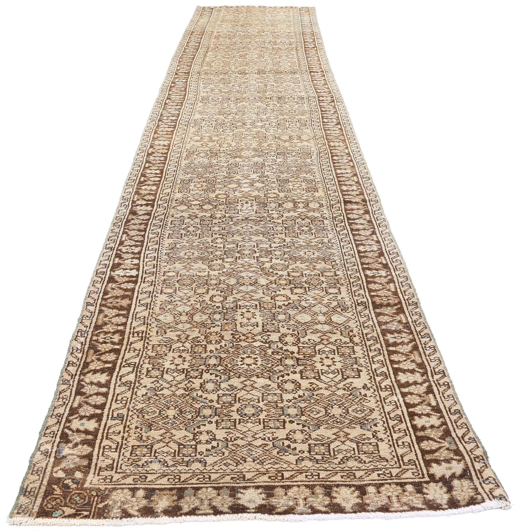 Spanish Colonial 1910's Persian Hamadan Carpet with Modern Style For Sale