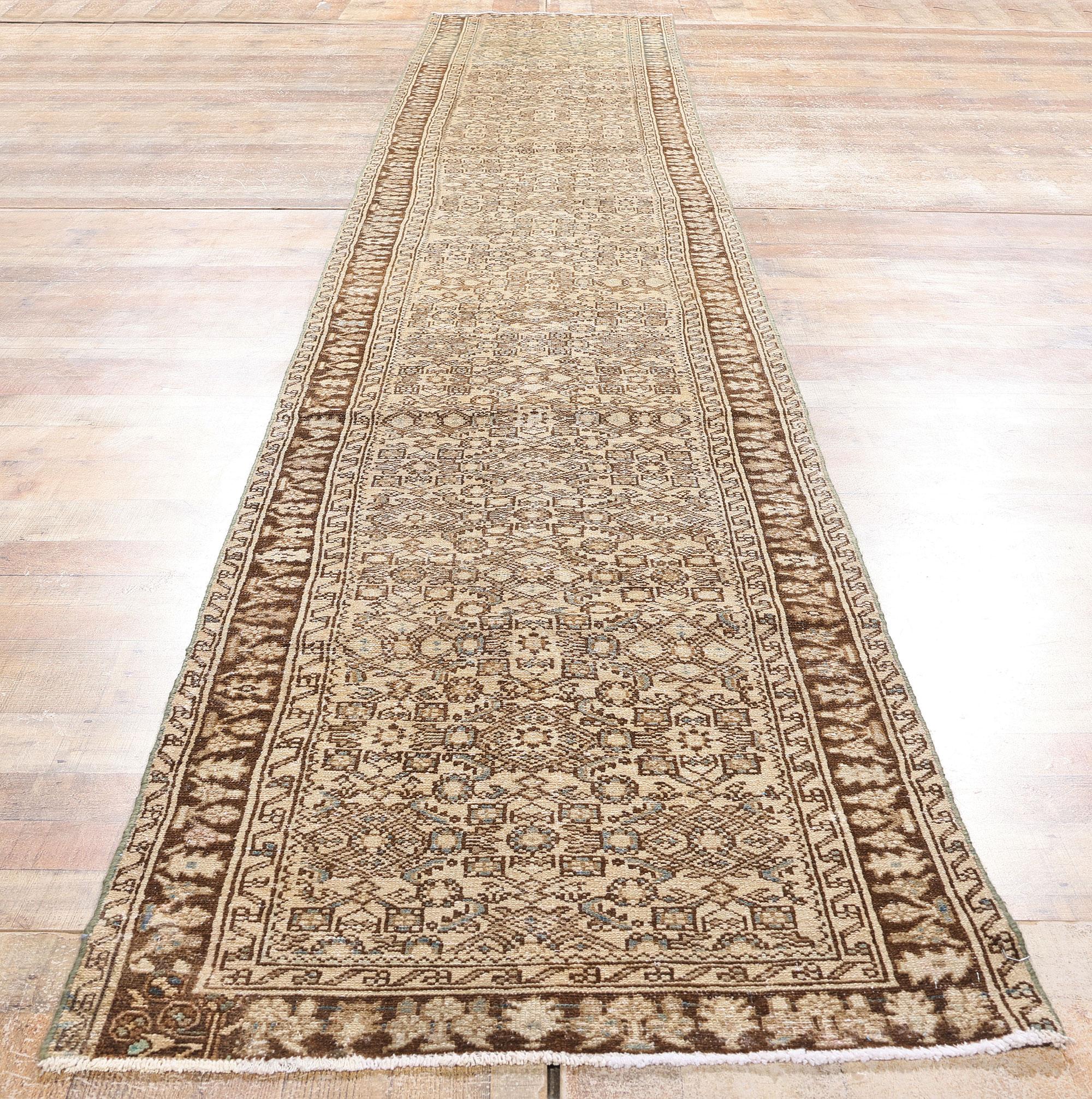 1910's Persian Hamadan Carpet with Modern Style For Sale 1