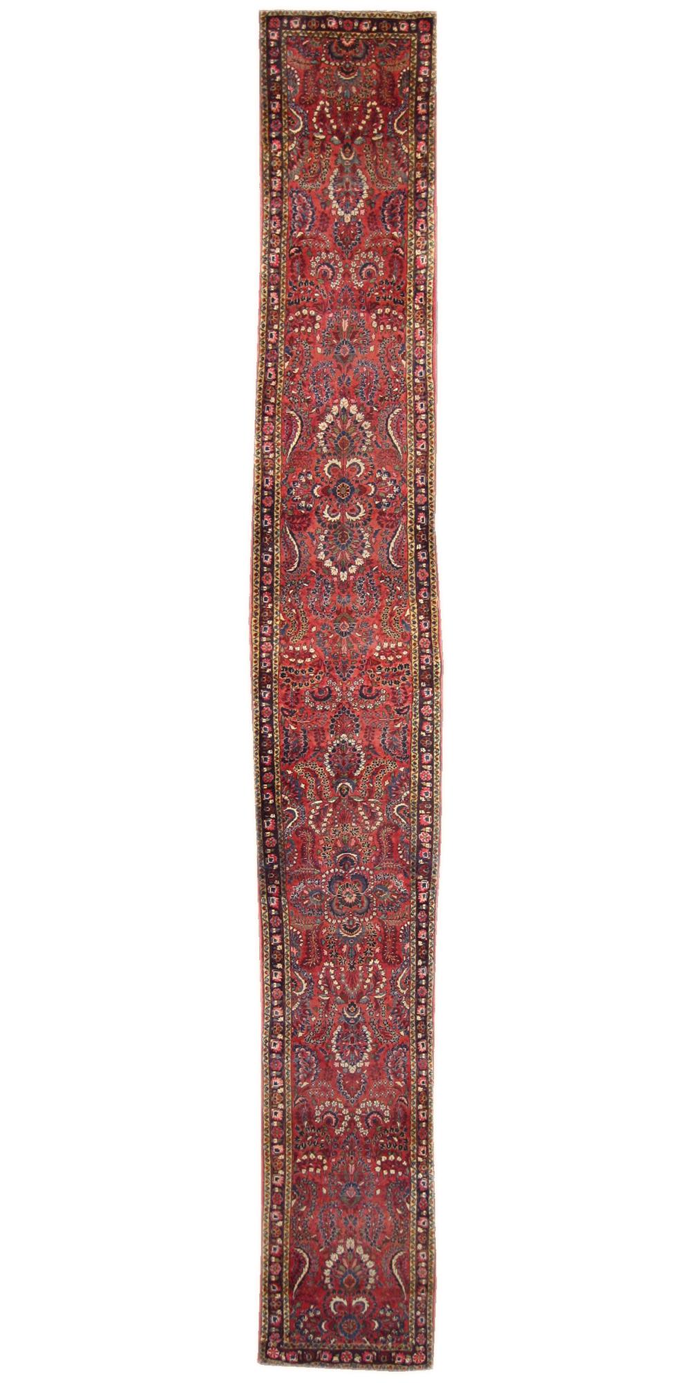 Tappeto persiano Hamadan Sarouk del 1910 con stile moderno in vendita 3