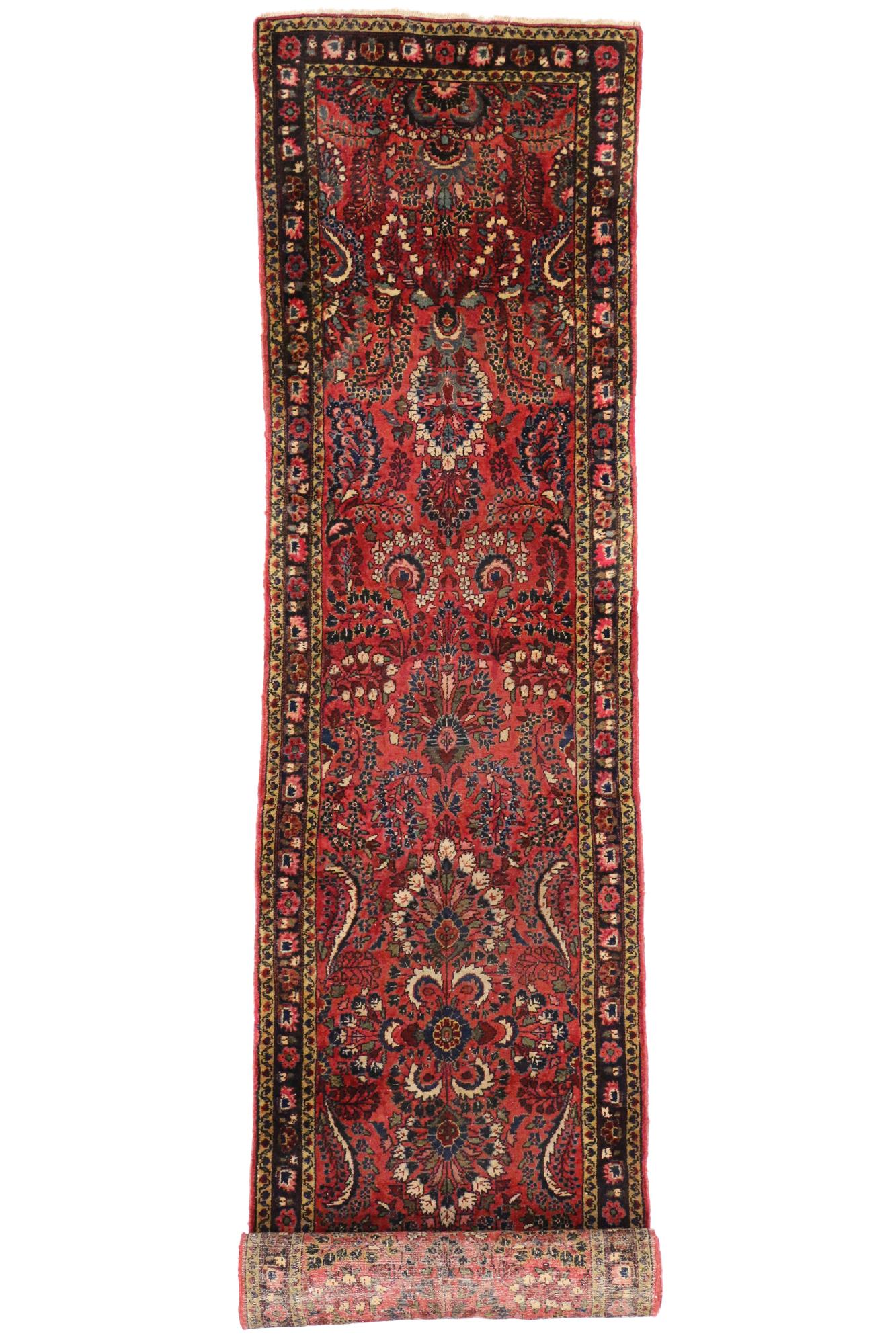 Tappeto persiano Hamadan Sarouk del 1910 con stile moderno in vendita 2
