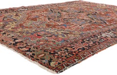 1910's Persian Heriz Carpet with Traditional Style