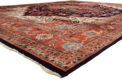 1910's Persian Heriz Carpet with Traditional Style