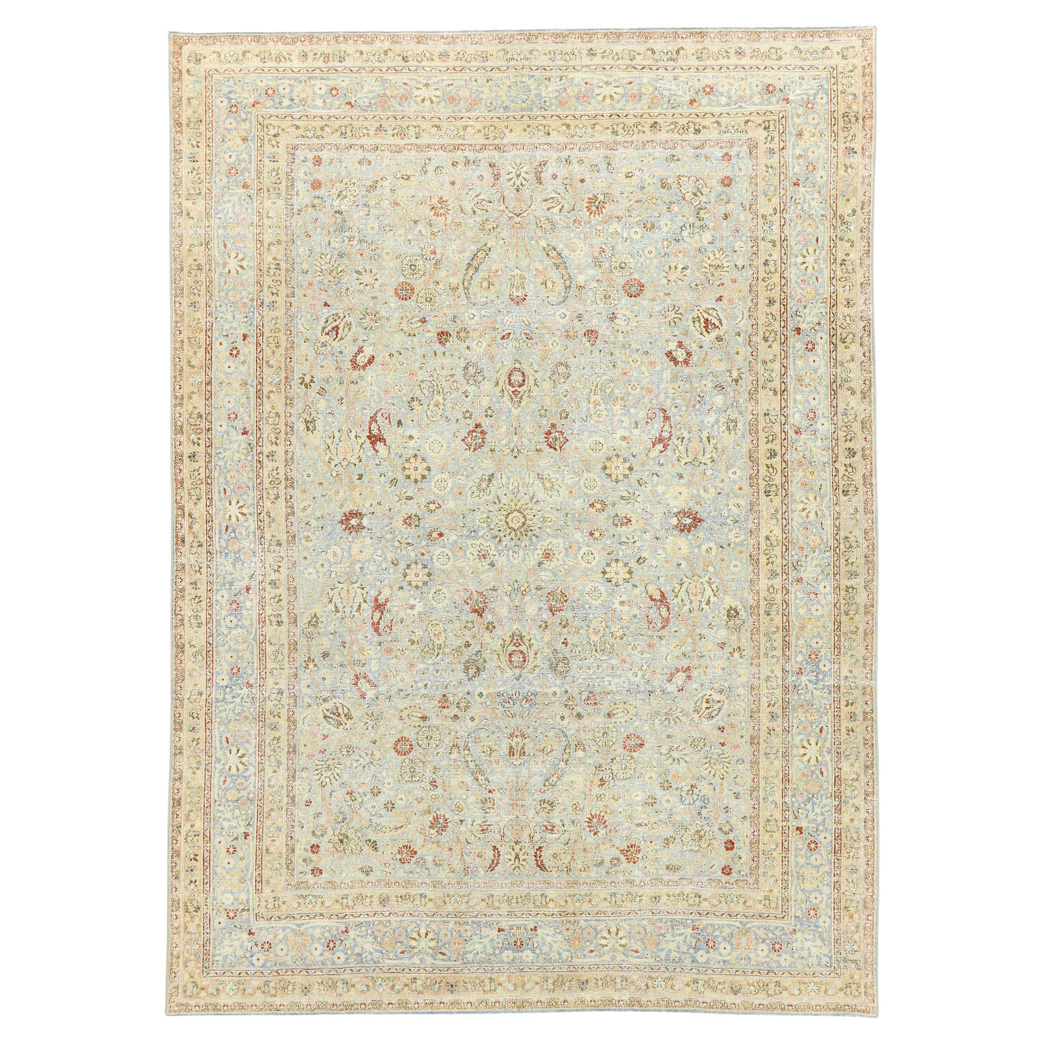 Tapis persan du Khorassan des années 1910 avec style moderne