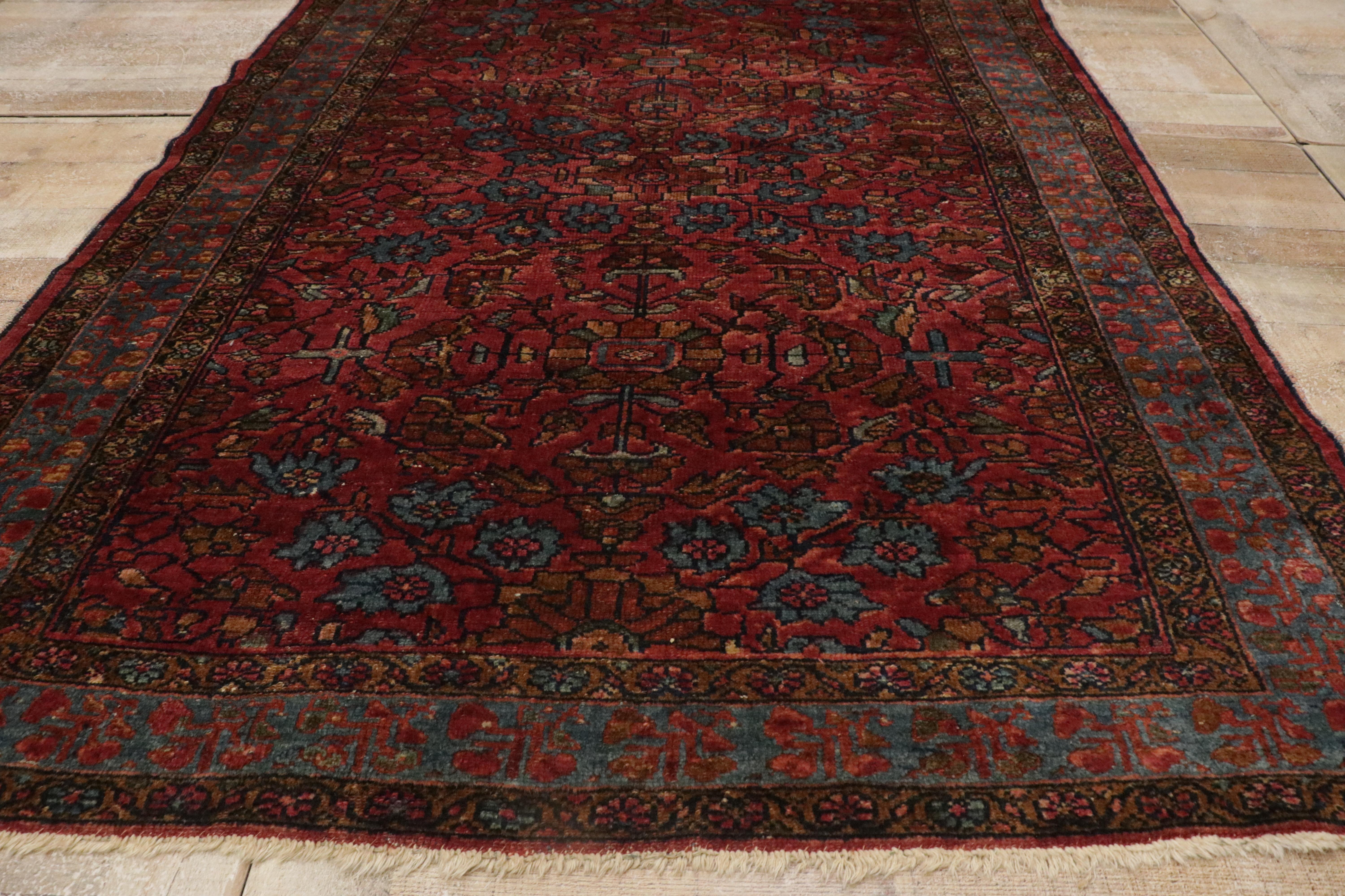 1910's Persian Lilihan Carpet with Traditional Style For Sale 7