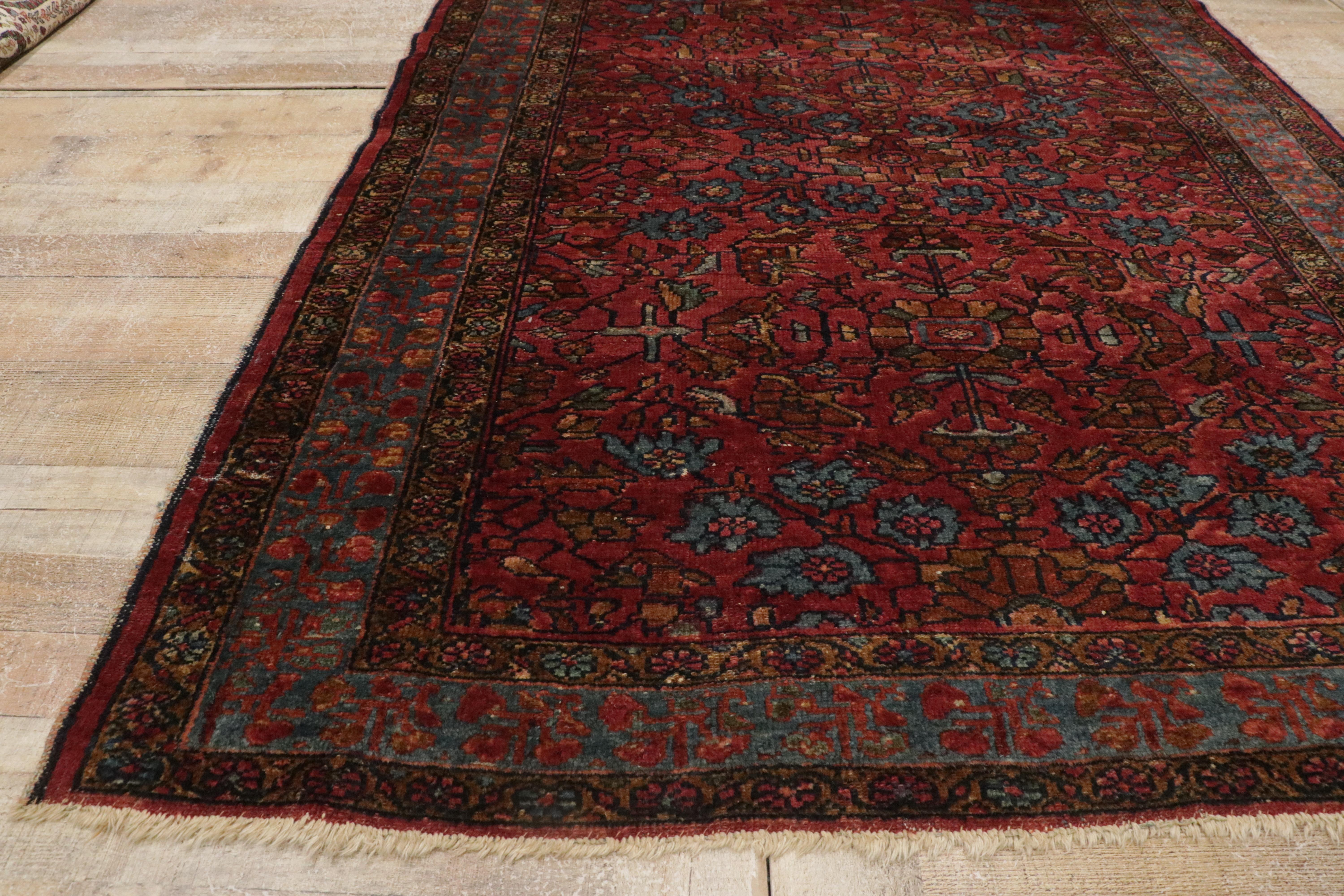1910's Persian Lilihan Carpet with Traditional Style For Sale 8