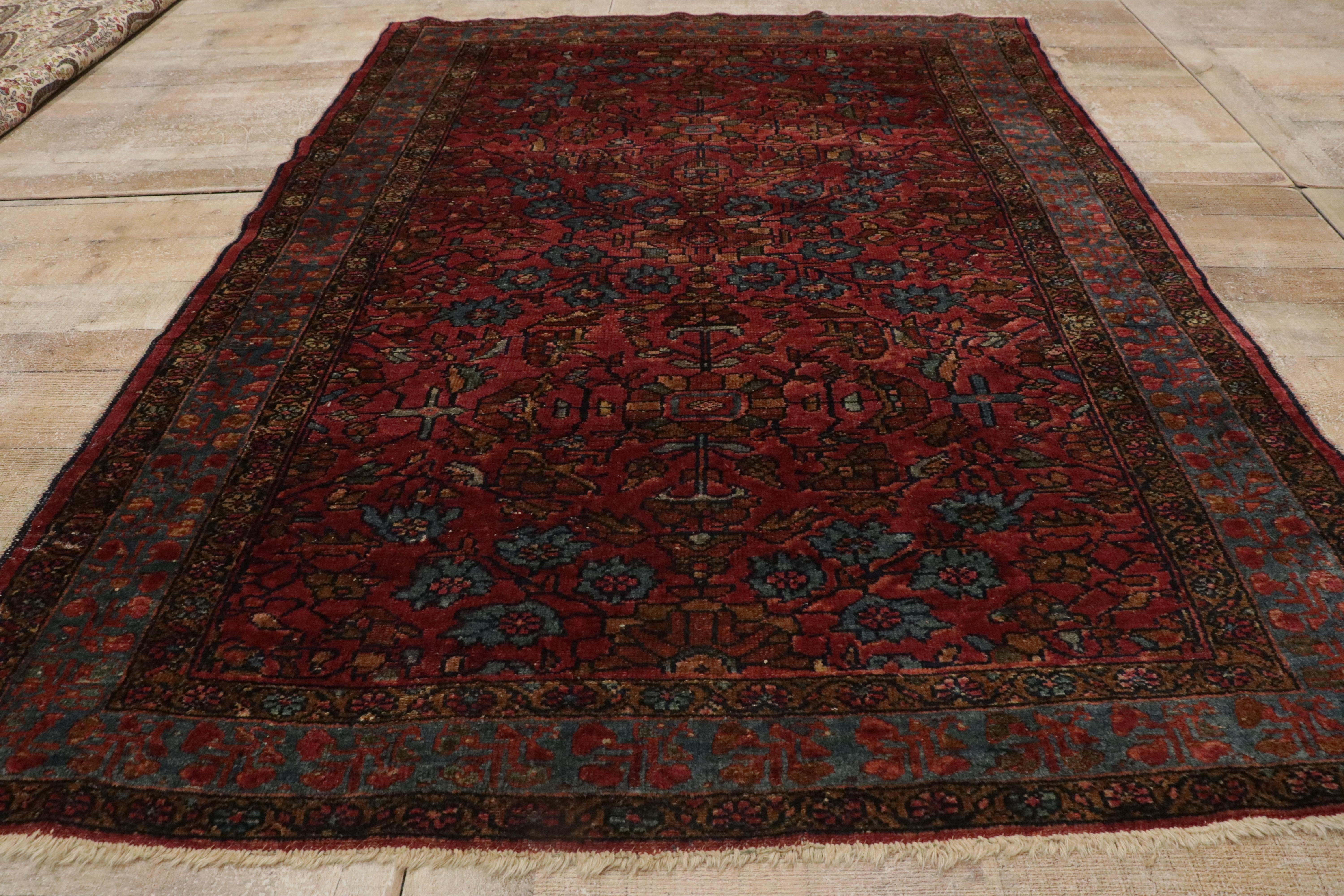 1910's Persian Lilihan Carpet with Traditional Style For Sale 10