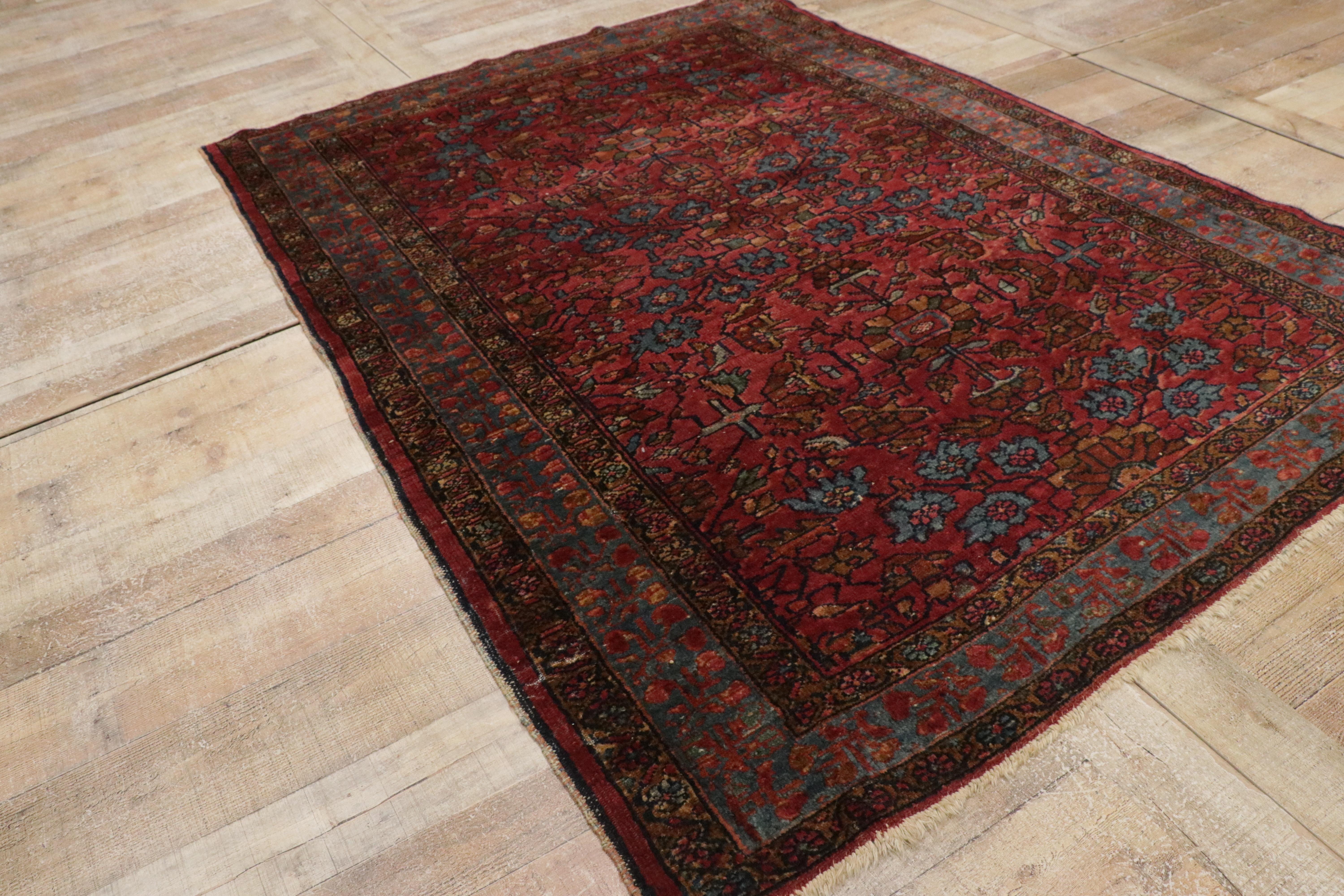 1910's Persian Lilihan Carpet with Traditional Style For Sale 11