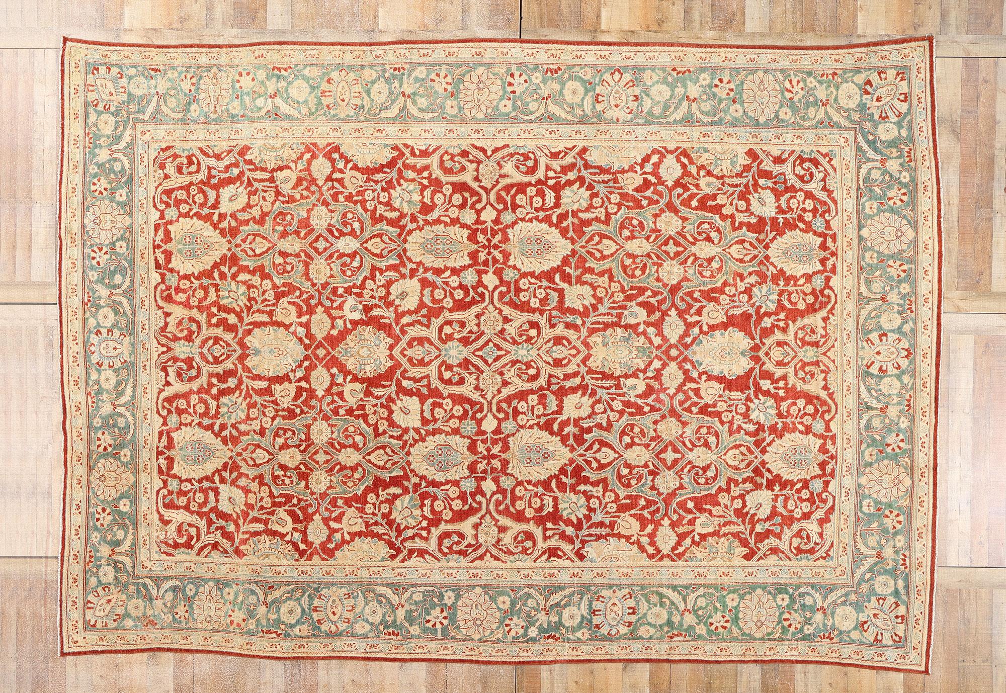 Tappeto persiano Mahal del 1910 con stile moderno in vendita 2