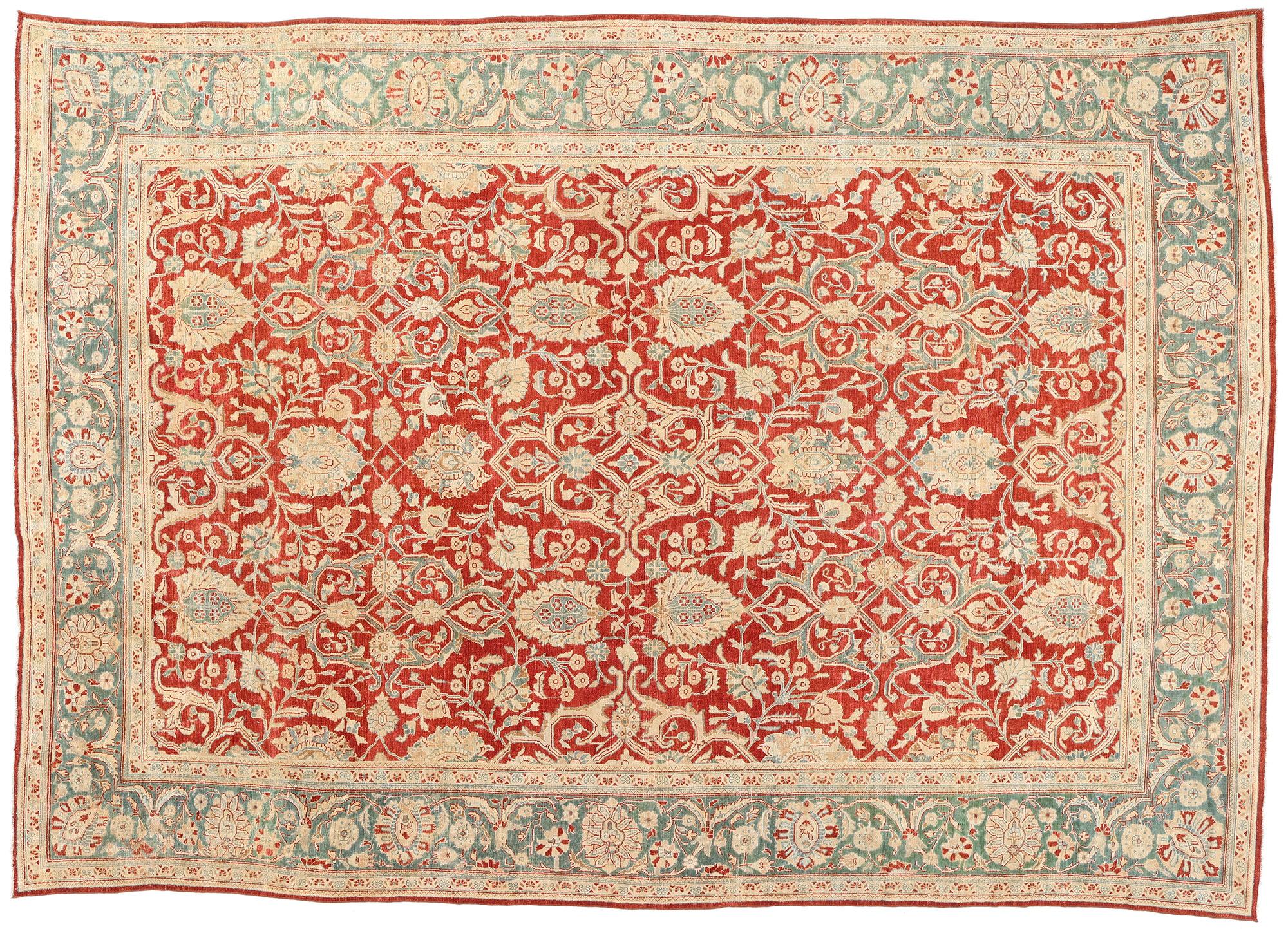 Tappeto persiano Mahal del 1910 con stile moderno in vendita 3