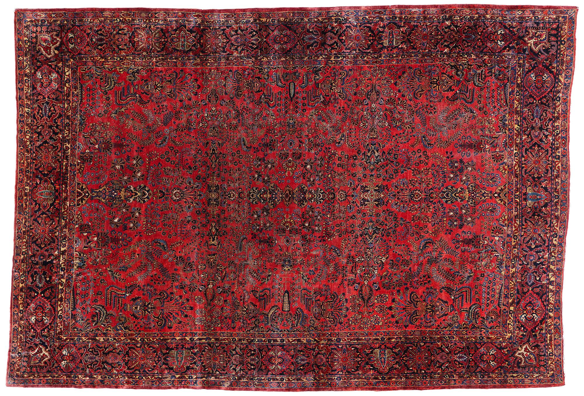 Tappeto Sarouk persiano del 1910 con stile moderno in vendita 4