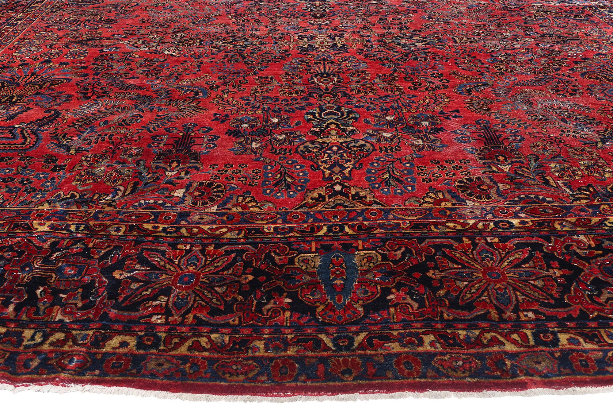 Tappeto Sarouk persiano del 1910 con stile moderno In condizioni buone in vendita a Dallas, TX