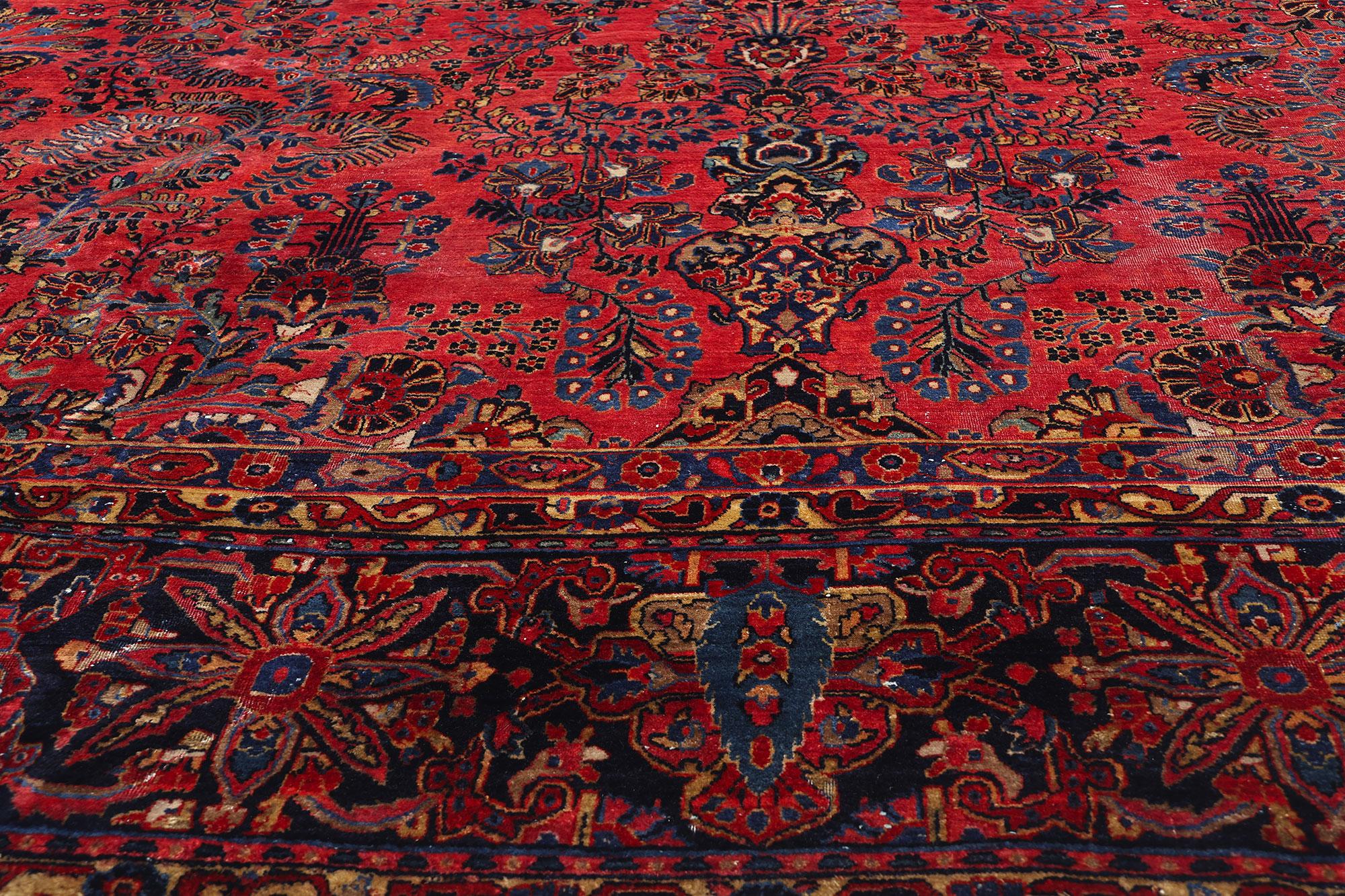 XX secolo Tappeto Sarouk persiano del 1910 con stile moderno in vendita