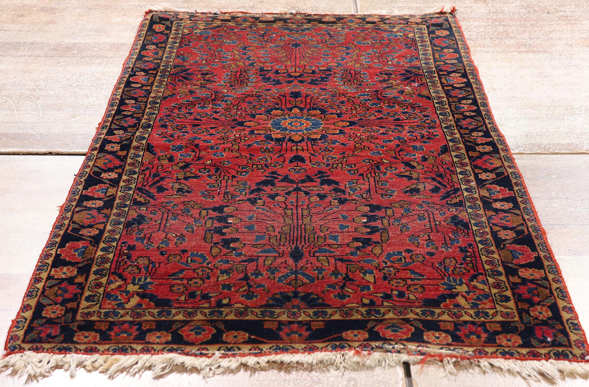 1910's Persian Sarouk Carpet with Modern Style For Sale 2