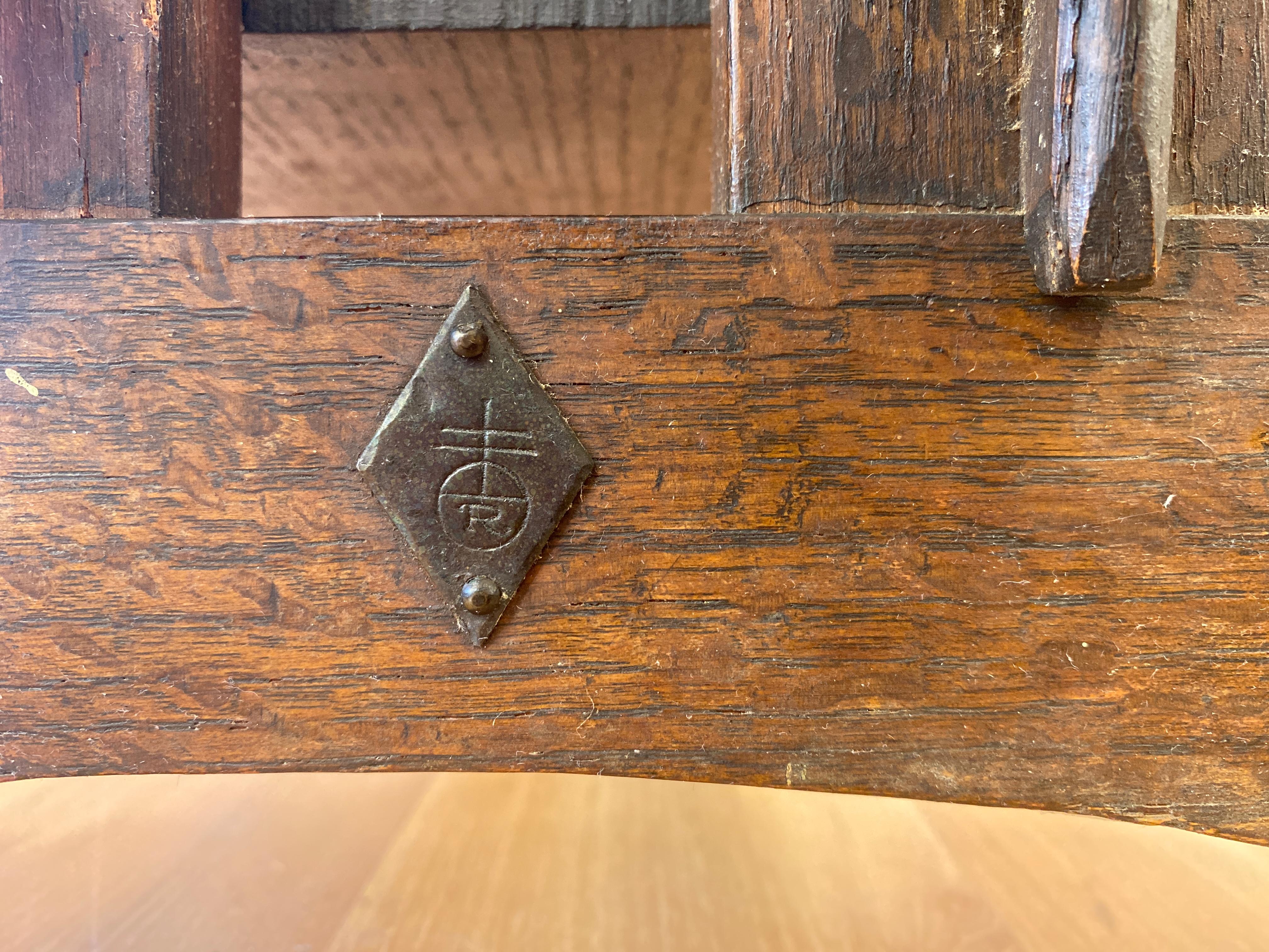 1910s Roycroft Little Journey Book Stand in Oak 6