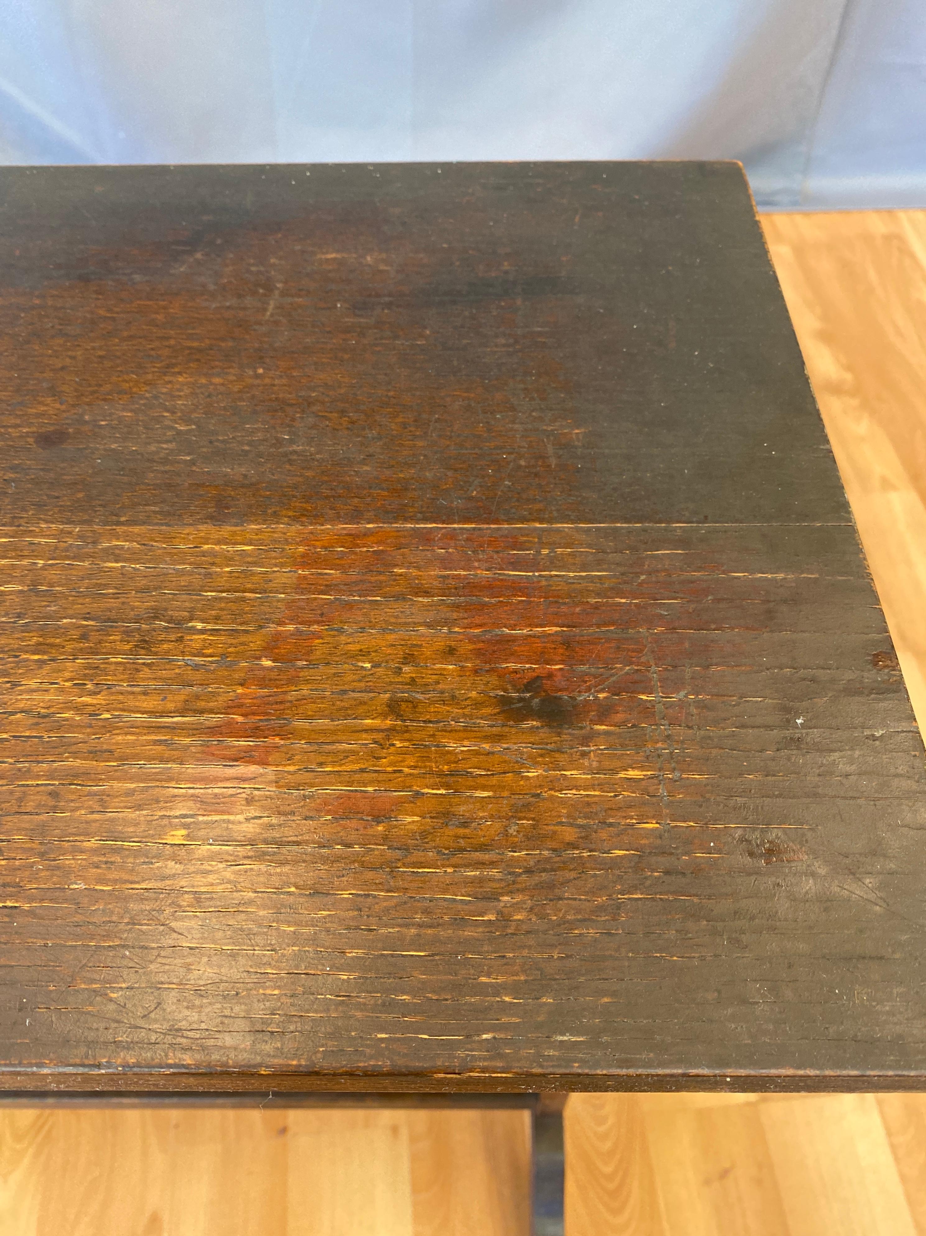 1910s Roycroft Little Journey Book Stand in Oak 12