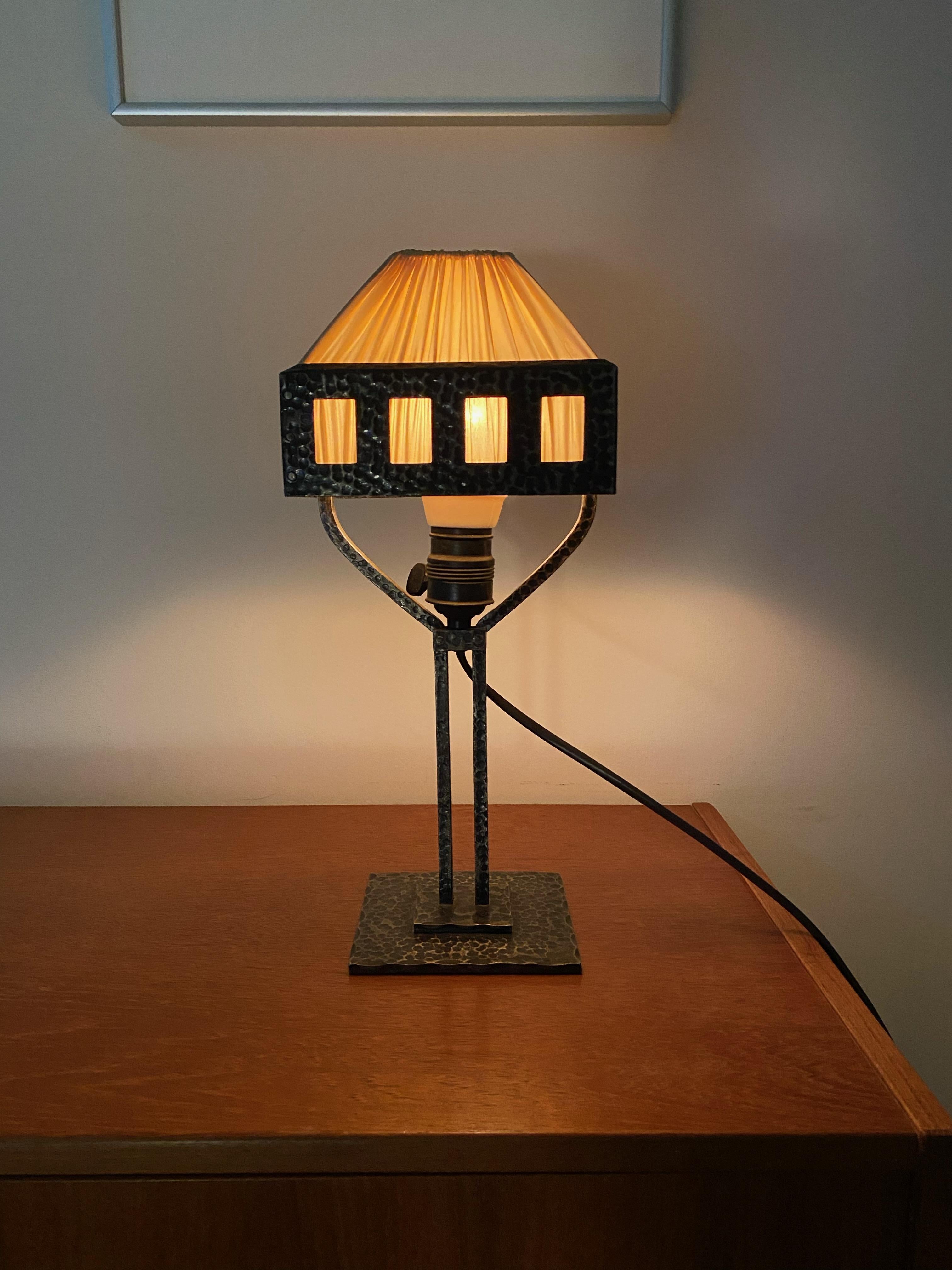 Early 20th Century 1910s Table Lamp by Arvid Böhlmarks, Sweden