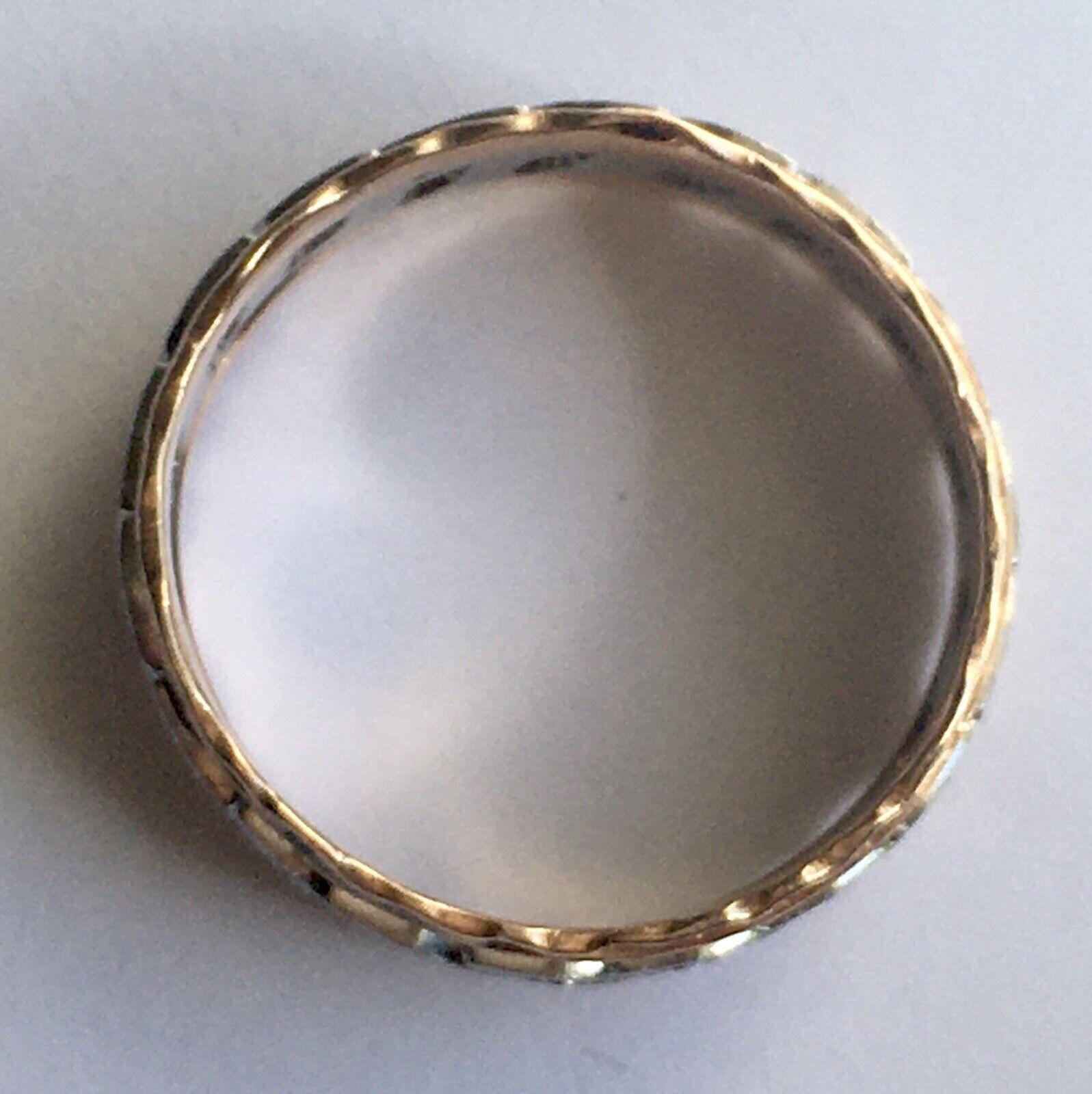 Unisex Antikes edwardianisches Roségold Platin-Diamantband, 1910er Jahre im Angebot 1