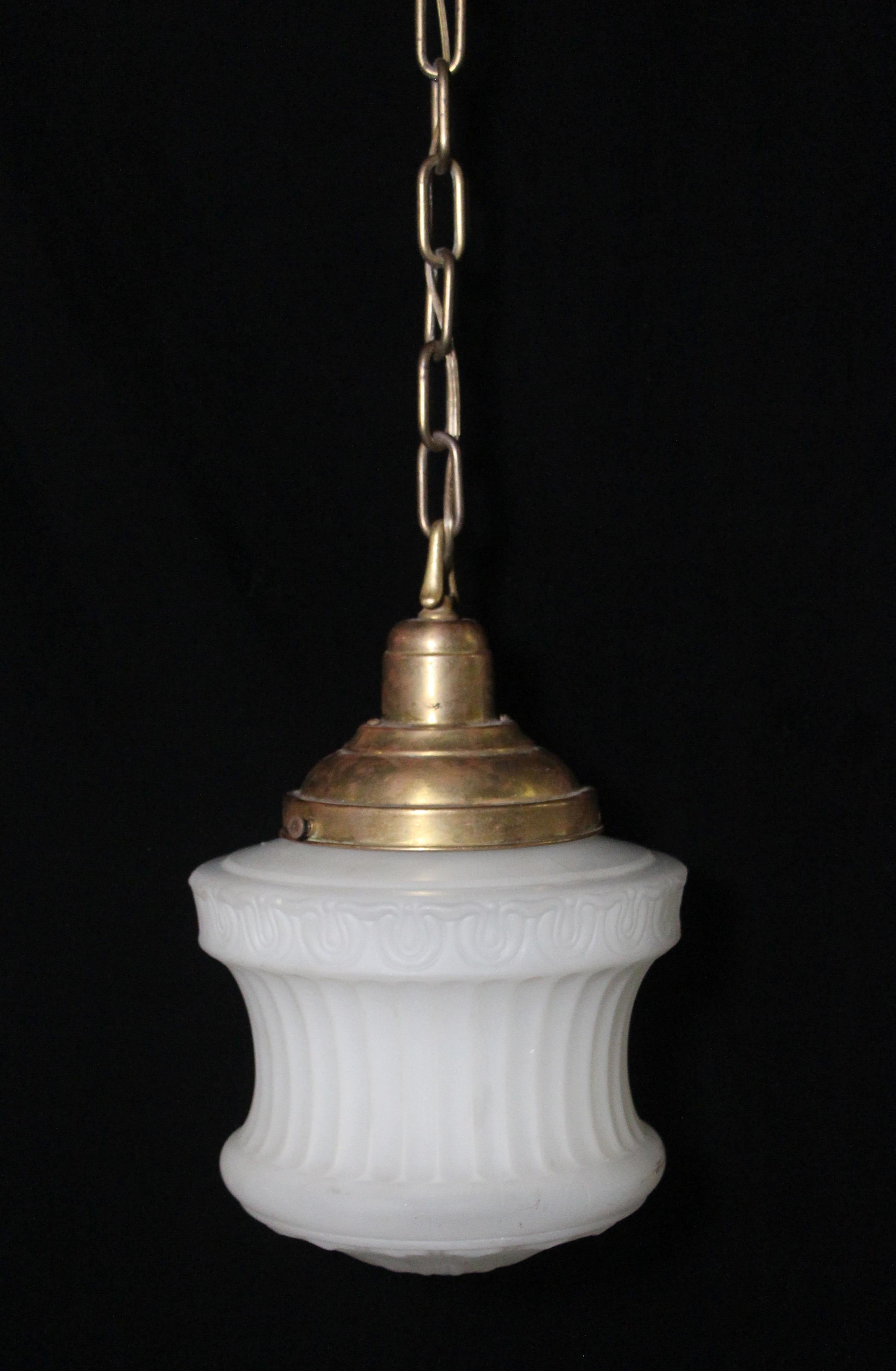 fluted pendant light