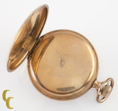 1910's Waltham Gold-Filled Antique Full Hunter Pocket Watch, Size 16