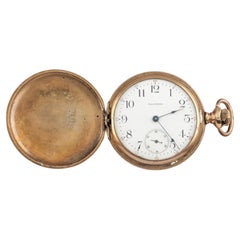 1910's Waltham Gold-Filled Antique Full Hunter Pocket Watch, Size 16