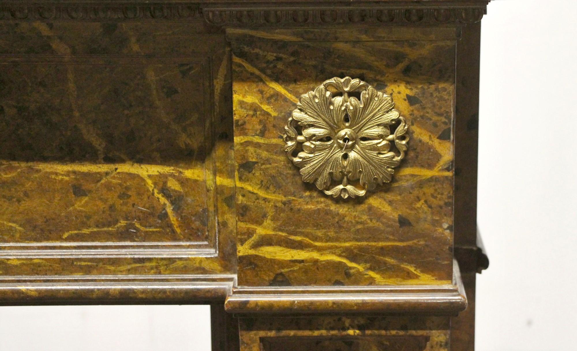 faux marble mantel