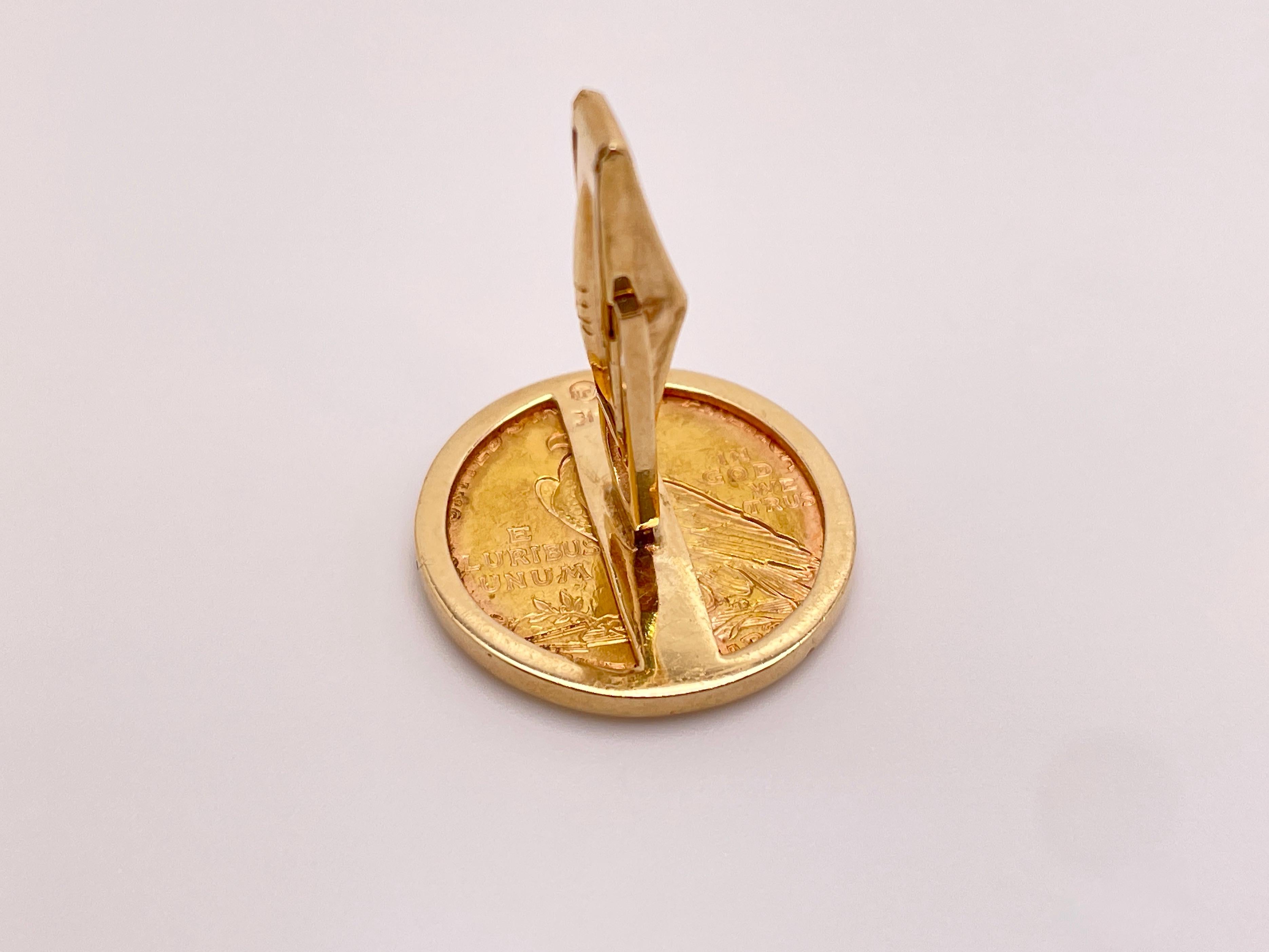 Pièces d'or indiennes de 1911 et 1910 5 $ en vente 7