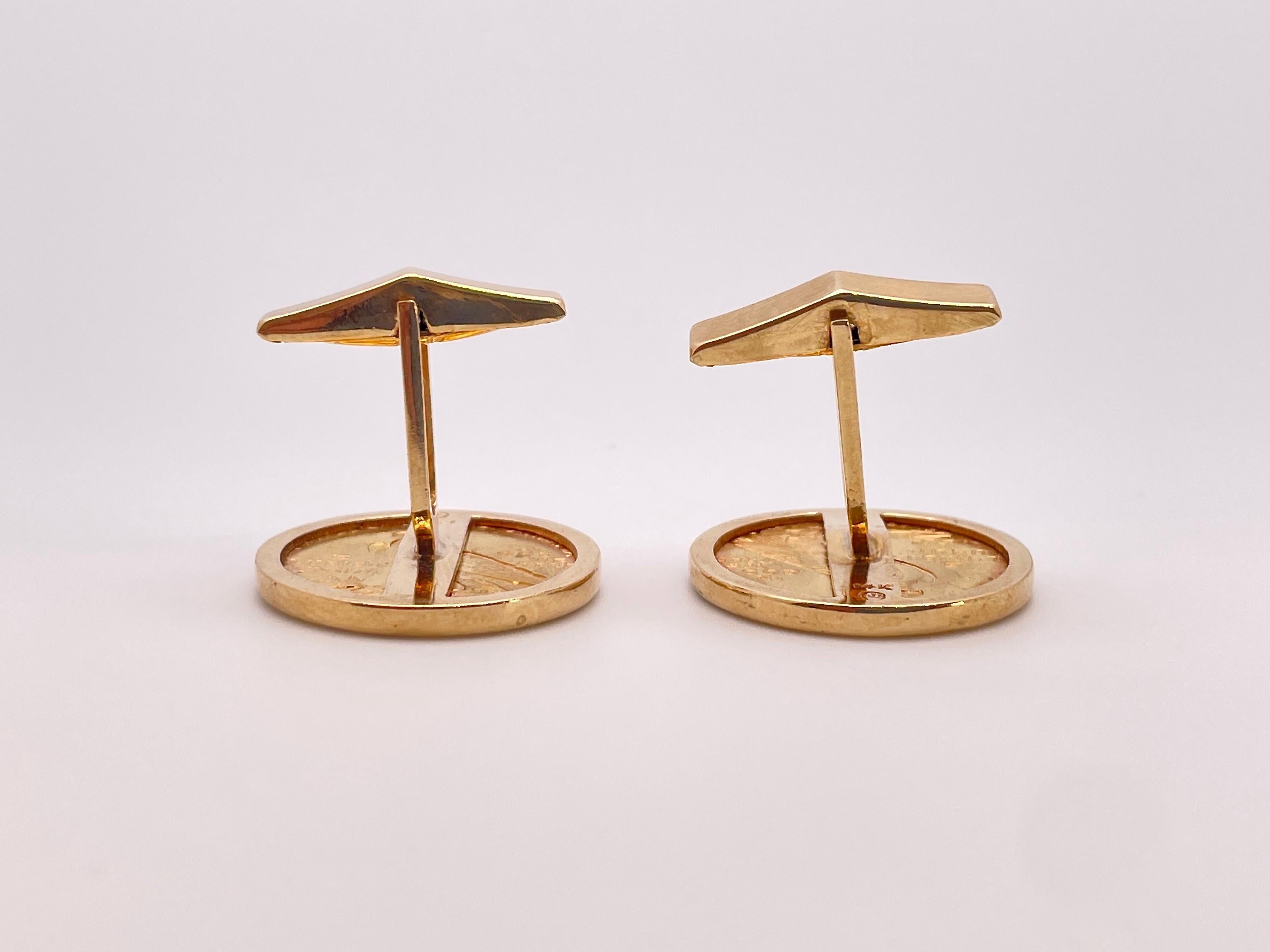 Pièces d'or indiennes de 1911 et 1910 5 $ en vente 3