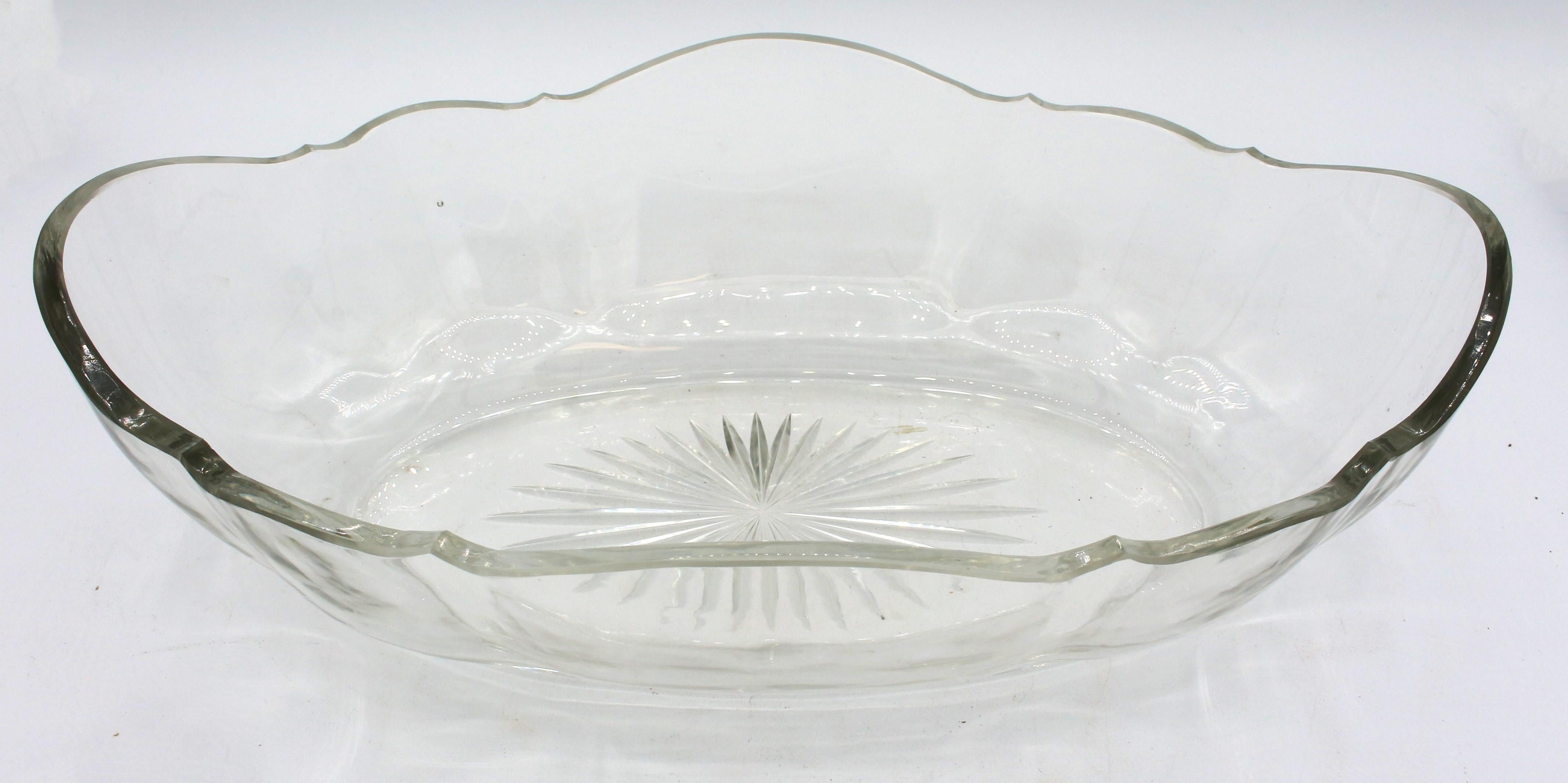 Gilt 1911 Continental Silver Centerpiece Bowl with Glass Liner