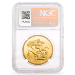 1911 Great Britain George V 5 Pound Proof Gold Coin  - Cleaned - NGC