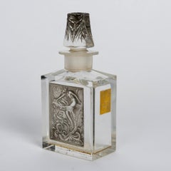 1911 Bouteille de parfum L'Effleurt de René Lalique en verre à patine grise pour Coty