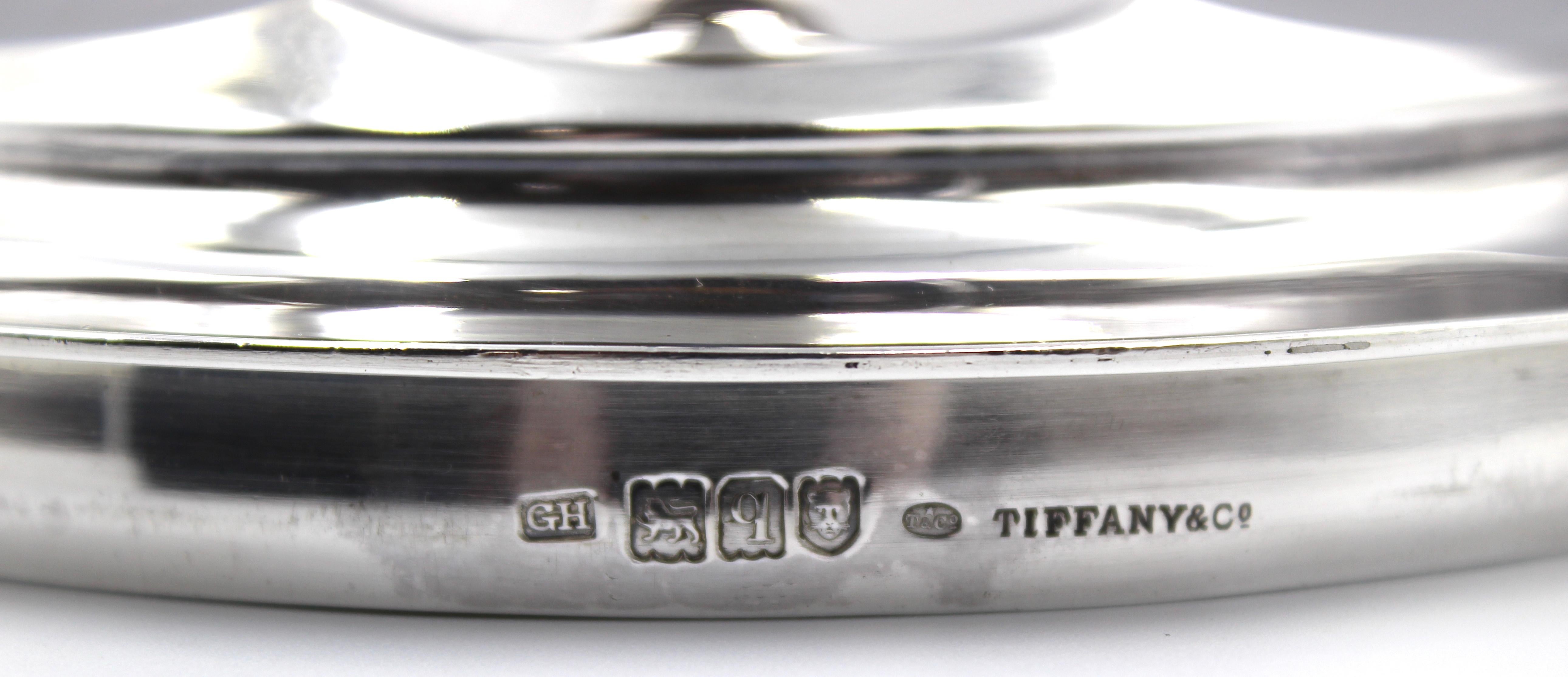1911 Tiffany & Co. Trophée polo en argent sterling incrusté de diamants en vente 5