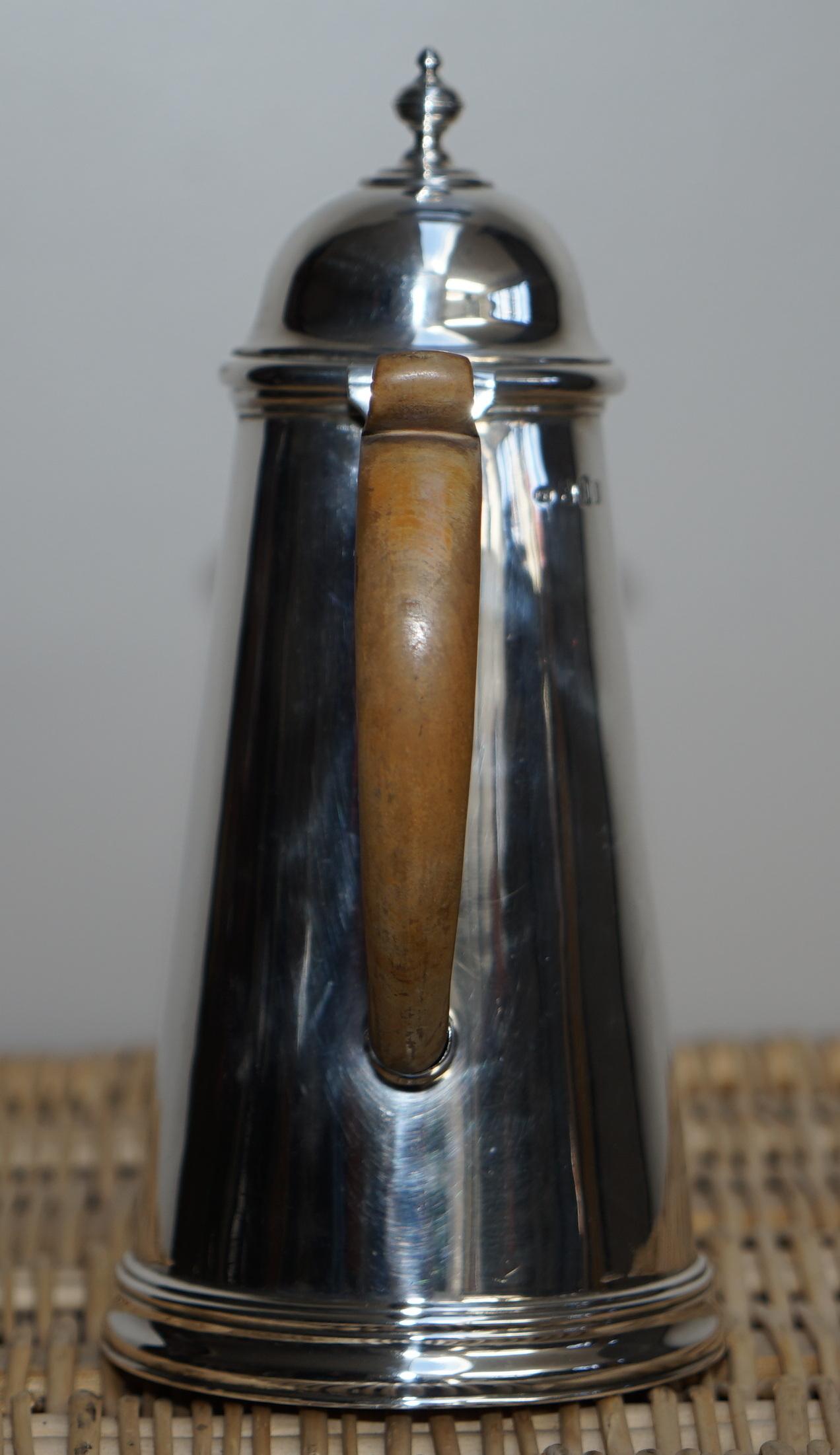1912 Britannia Sterling Silver Harry Freeman Cafe Au Lait Coffee Milk Pots Jugs For Sale 9