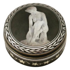 1912 Continental Sterling Silver and Transfer Printed Box