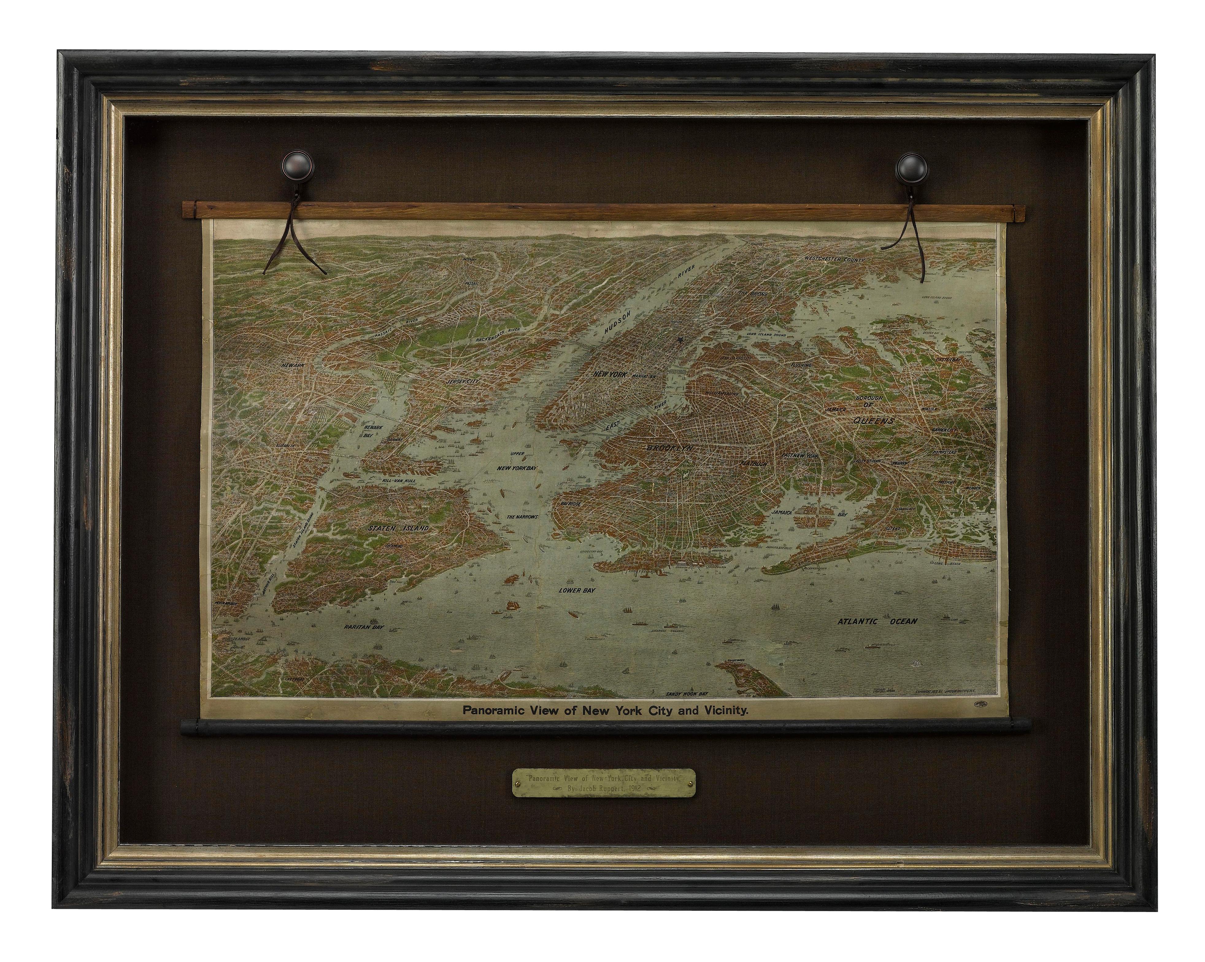 « Panoramic View of New York City and Vicinity » (Vue de la ville de New York et de la vicinité) par Jacob Ruppert, 1912 en vente 4