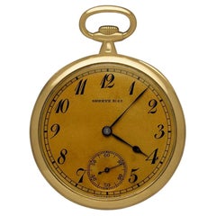 1912 Patek Philippe Shreve & Co. & Antique Mens 44mm Pocket Watch - 18K Gold