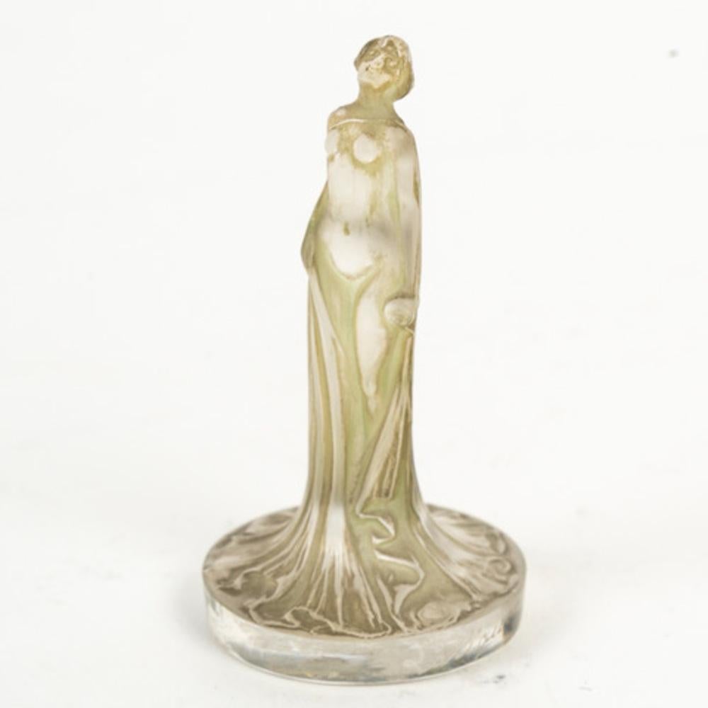 French 1912, René LALIQUE Stamp “draped statuette” For Sale