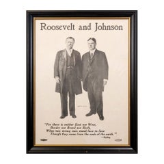 1912 „Teddy“ Roosevelt und Johnson Campaign-Poster
