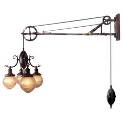 1912 Trenaman Swing Arm Dental Pulley Lamp