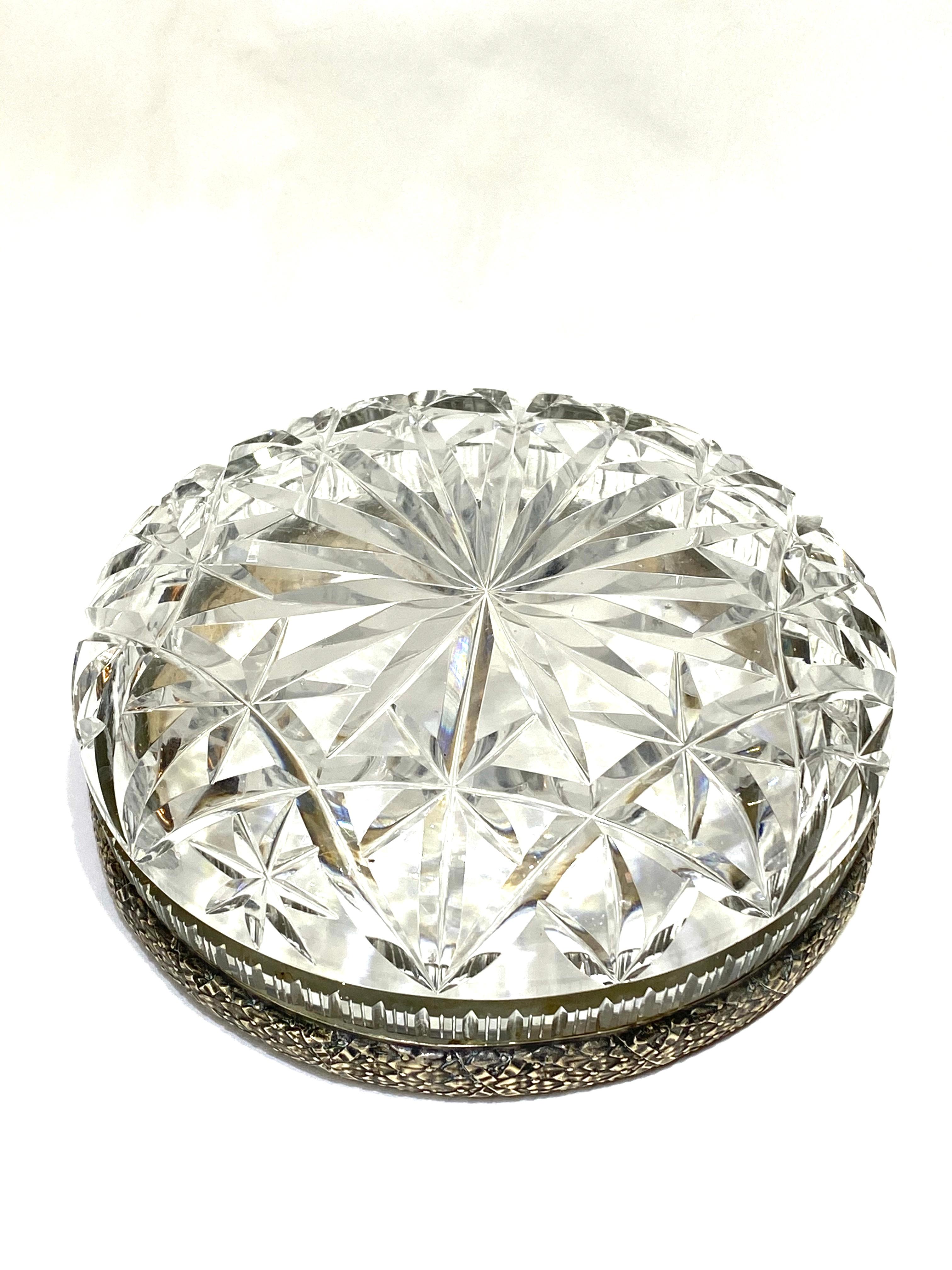 1913- 1922 Sterling Silver and Crystal Fruit Bowl 3