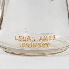 1913 Rene Lalique Leurs Ames Perfume Bottle D'Orsay Frosted Glass Sepia Patina