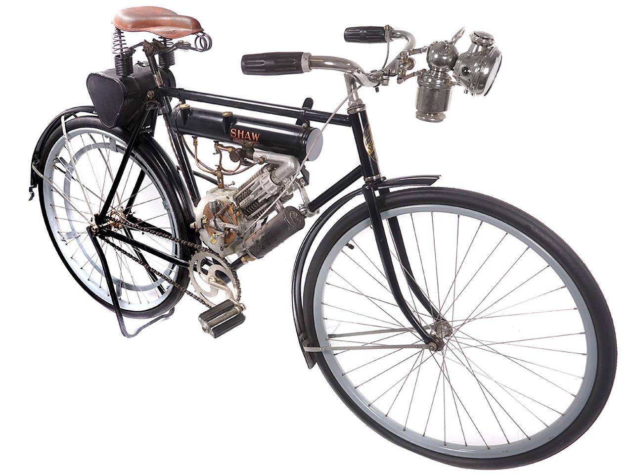 Industrial 1913 Shaw Lightweight Motorcycle