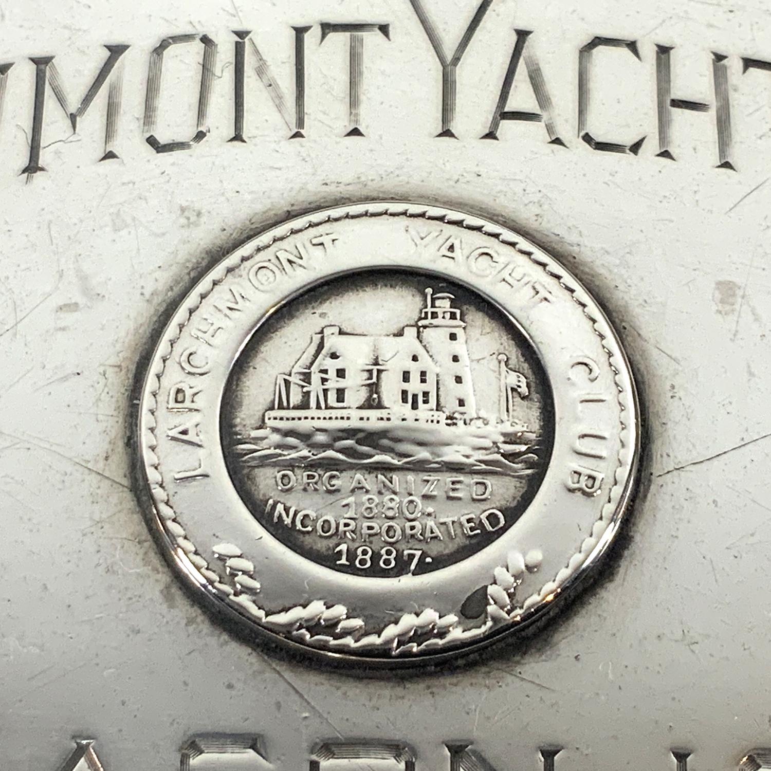 Early 20th Century 1913 Sterling Larchmont Yacht Club Trophy For Sale