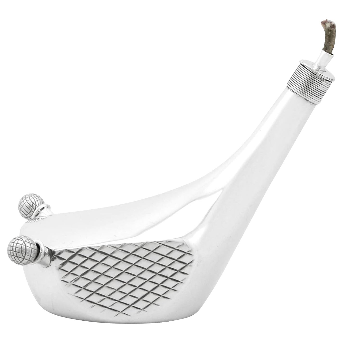 1913 Sterling Silver Golf Club Table Lighter